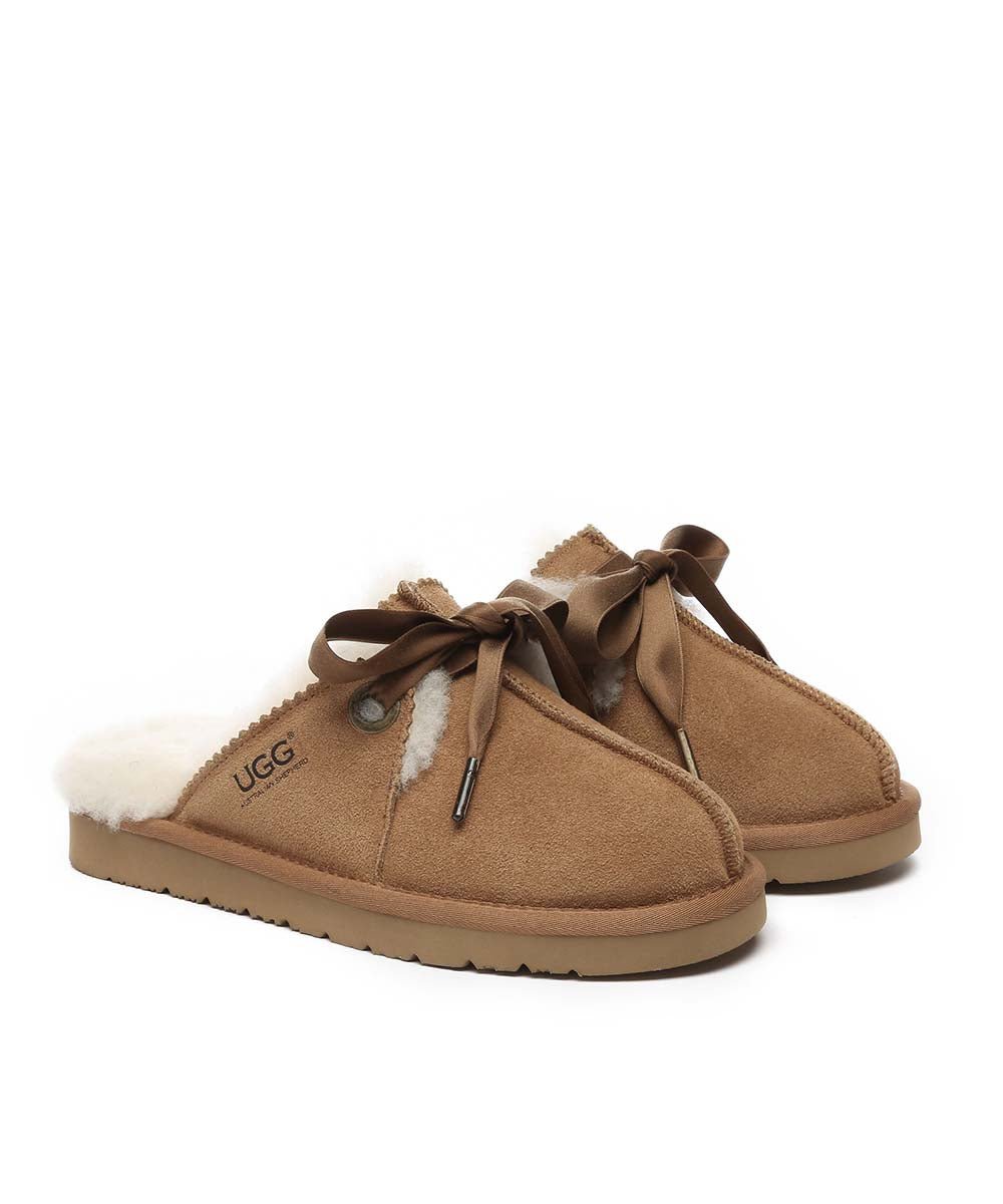 Women's UGG Rube Slippers - Cozy Sheepskin Indoor/Outdoor House Shoes for Winter Comfort - Perfect for Home, Lounge & Casual Wear