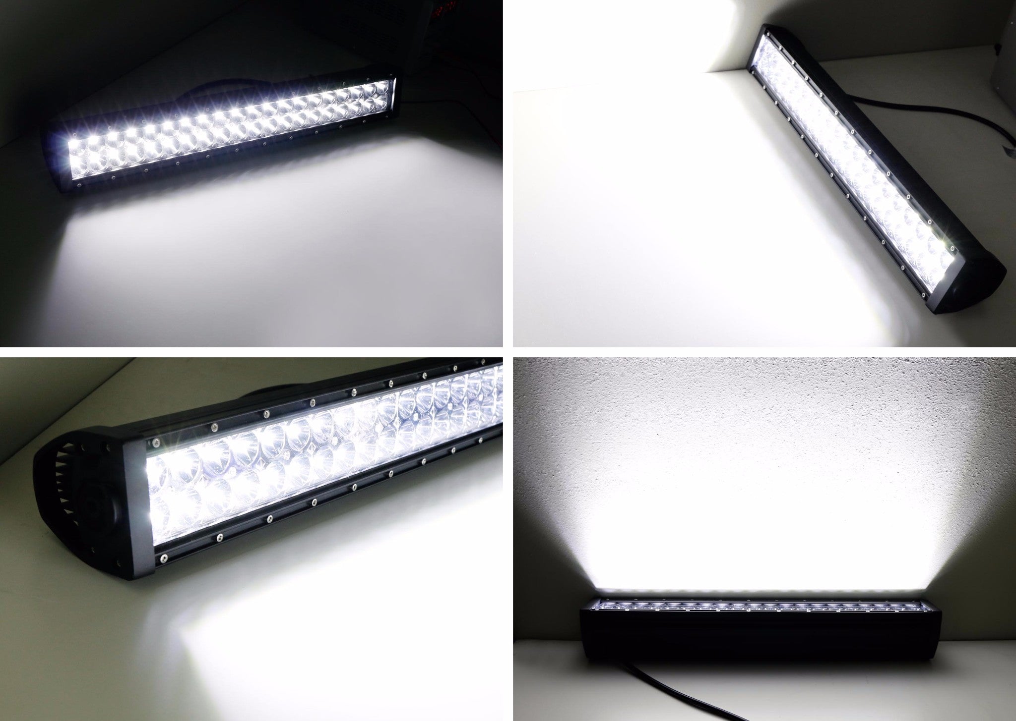 120W 20 LED Light Bar with Lower Bumper Bracket & Wiring Kit - Compatible with 1999-2007 Ford F250 F350 Super Duty Trucks - Perfect for Off-Roading, Night Driving & Emergency Lighting