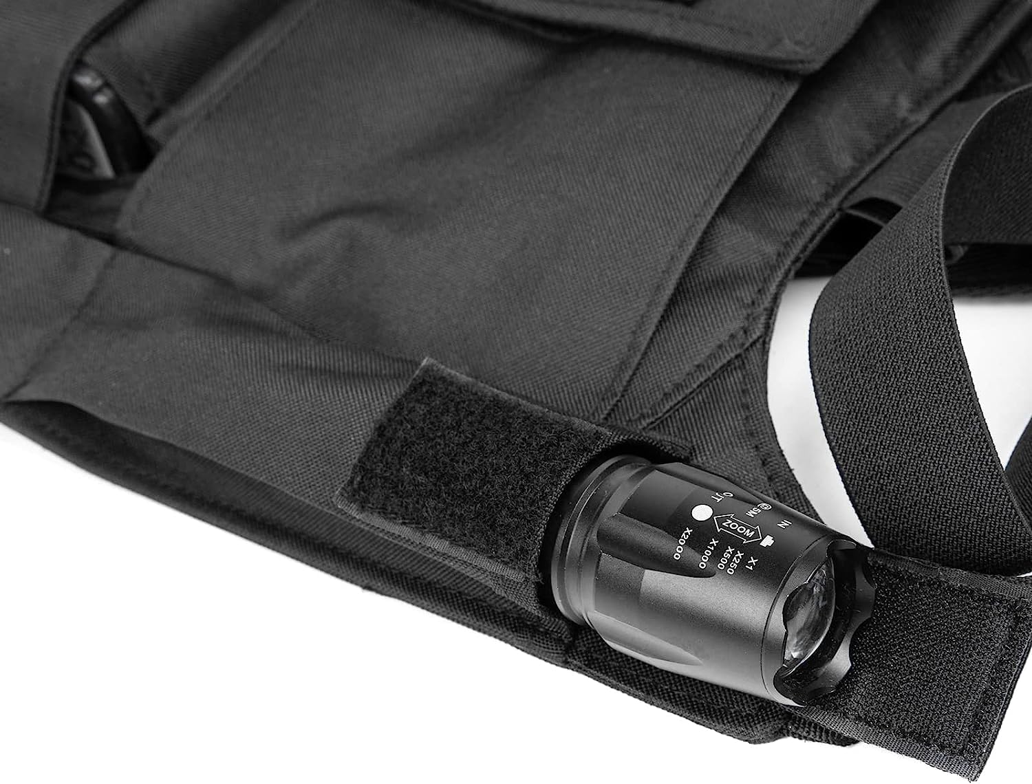 Reflective Radio Chest Harness Shoulder Holster with Front Pack Pouch - Compatible with Motorola, Midland, Kenwood, Baofeng, Retevis Two-Way Radios - Ideal for Security, Construction, Hiking & Outdoor Activities