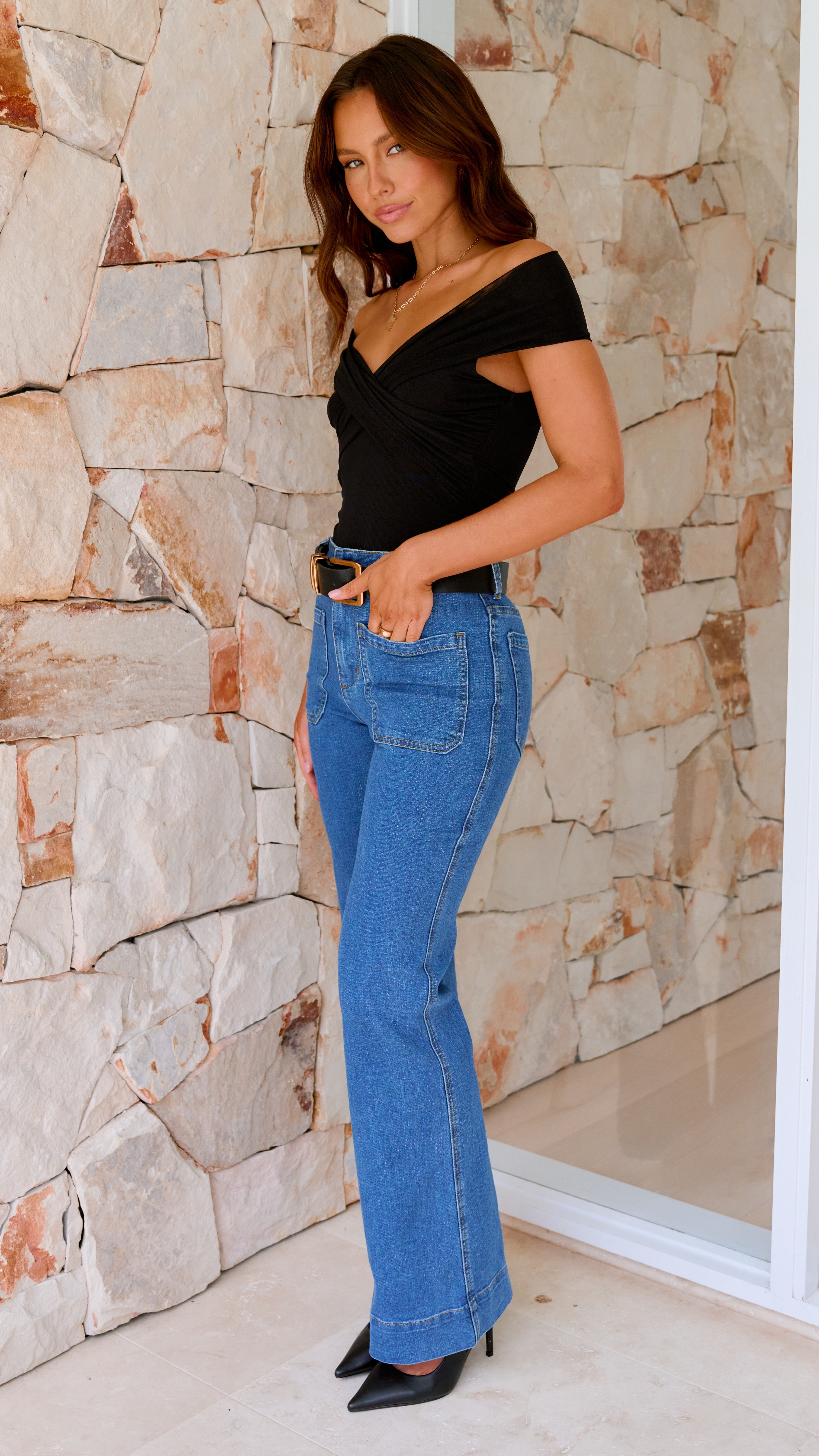 Haiku Bodysuit for Women - Soft Stretchy Black Bodysuit - Perfect for Layering, Yoga & Everyday Wear