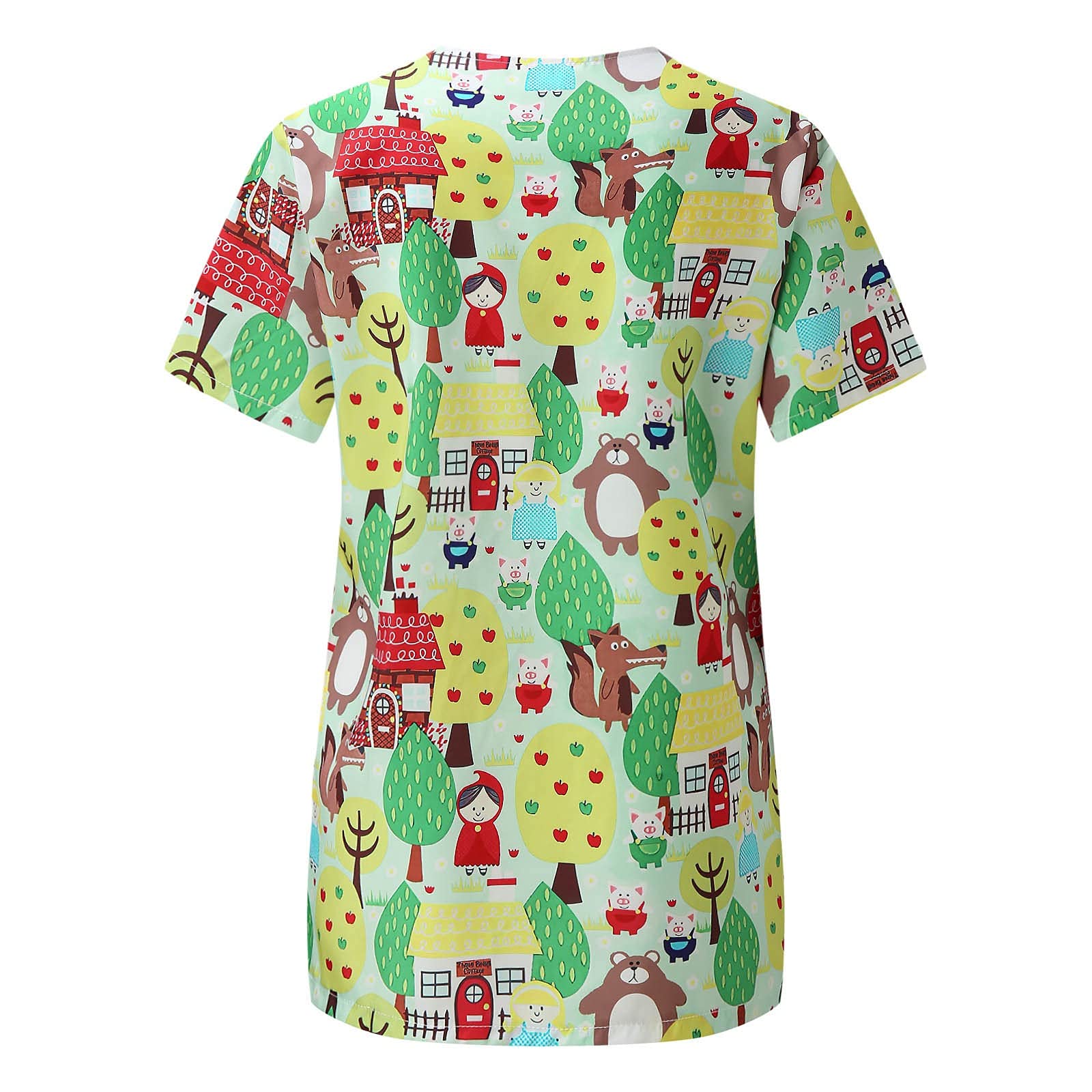 Women's Cartoon Print Work T-Shirts - Fashionable Casual Tees for Office, Outings & Everyday Wear