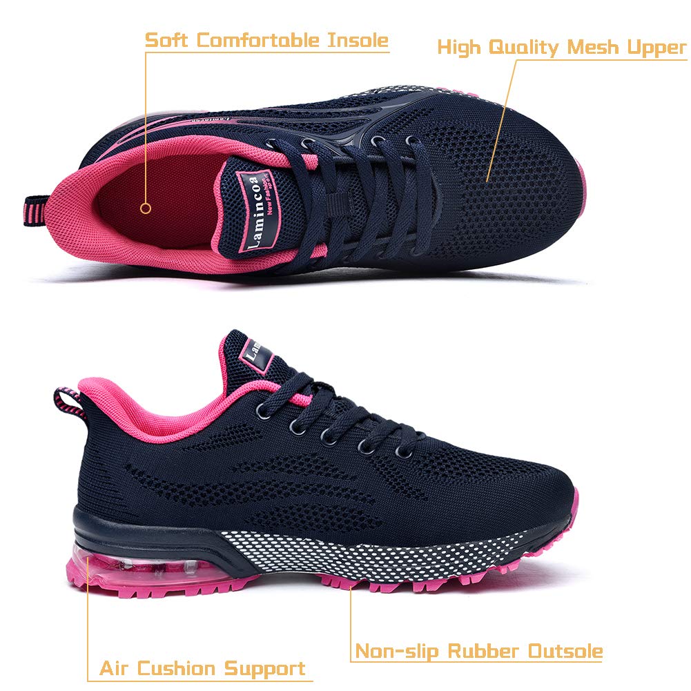 Lamincoa Women's Air Running Shoes - Lightweight Athletic Sneakers for Women - Non-Slip Tennis Shoes - Perfect for Jogging, Gym Workouts & Casual Wear