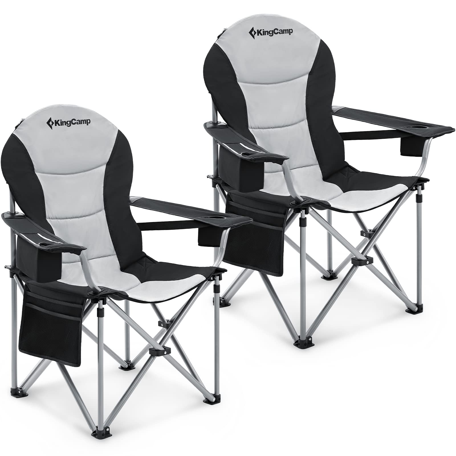 KingCamp Ultralight Folding Camping Chair - Portable High Back Beach Chair with Headrest & Carry Bag - Perfect for Outdoor Camping, Beach, Travel, Picnic, Festival, Hiking & Backyard Relaxation