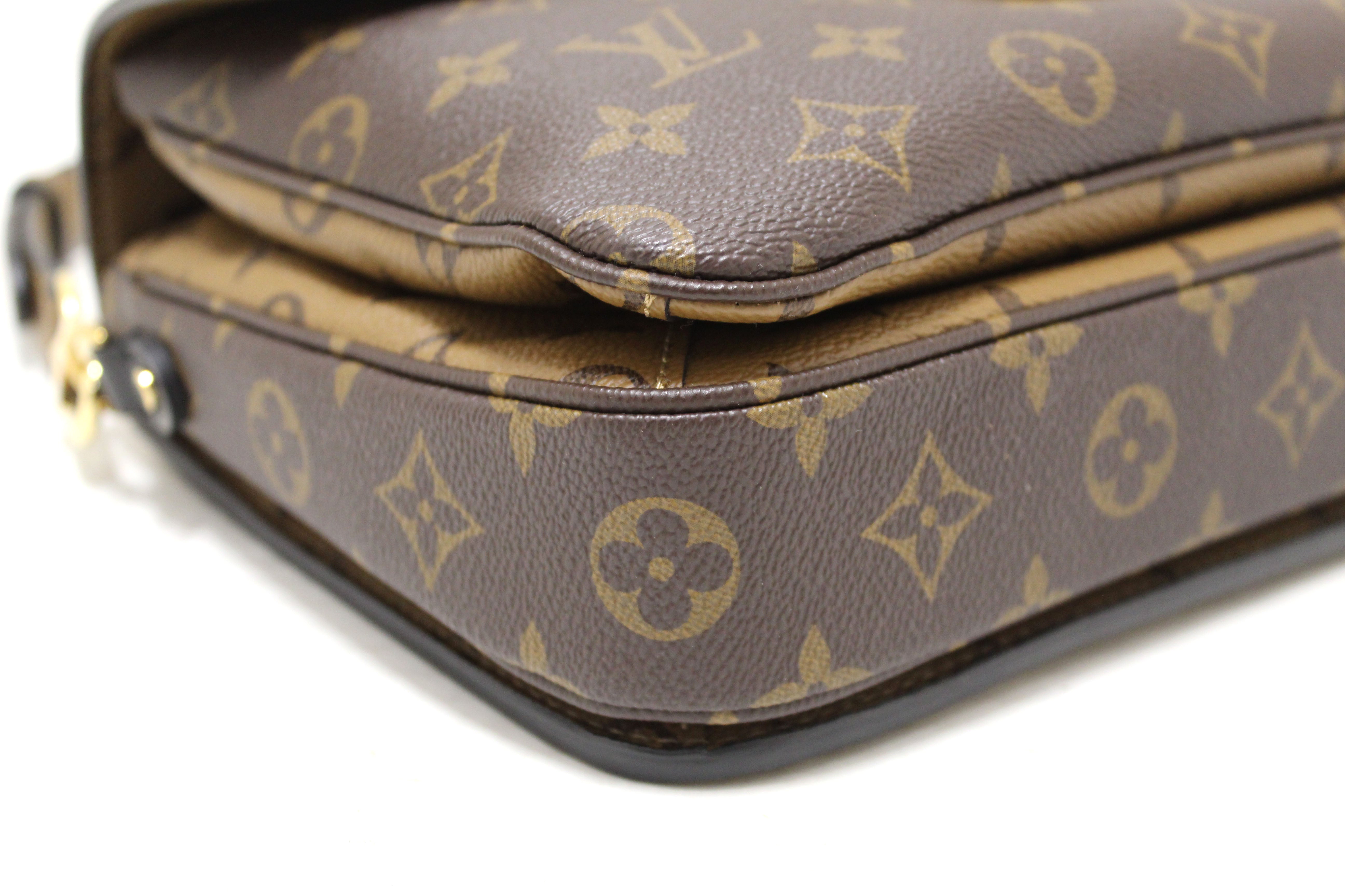 Authentic Louis Vuitton Monogram Reverse Pochette Métis Crossbody Bag - Luxury Designer Handbag for Women, Perfect for Work, Travel & Everyday Use