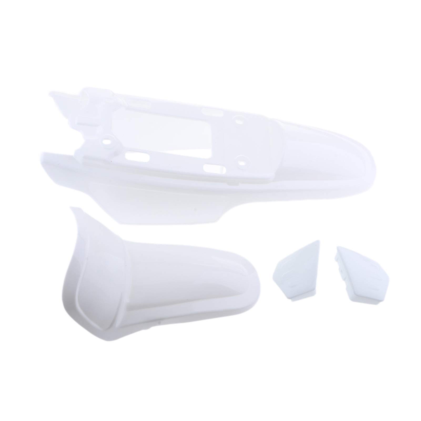 Yamaha PW50 Motorcycle Mudguard - White Splash Guard for Off-Road Riding