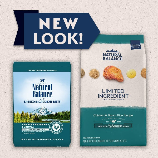 Natural Balance Limited Ingredient Chicken & Brown Rice Recipe Dry Dog Food - 24lb Bag for Sensitive Stomach & Allergies | Perfect for Adult Dogs with Dietary Restrictions & Digestive Issues