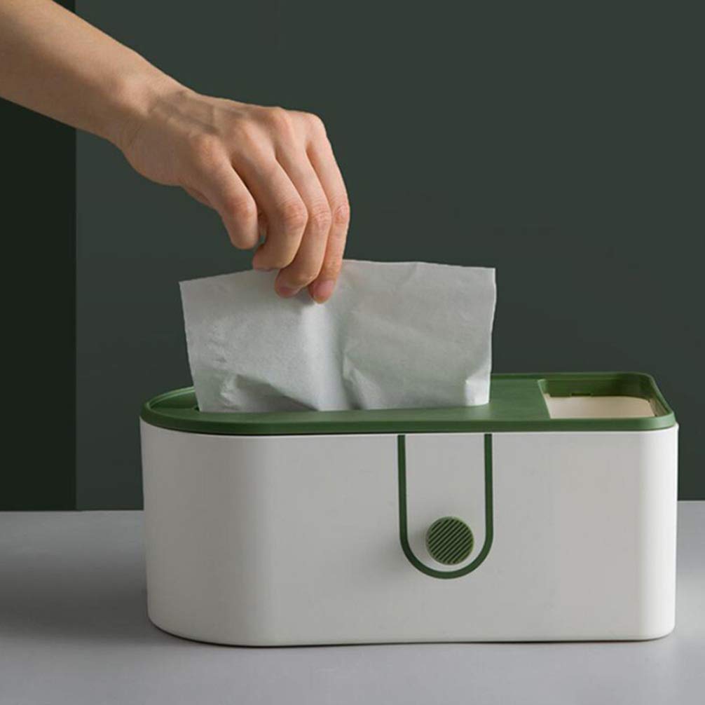 Premium Plastic Tissue Box Dispenser & Storage Container for Home, Office, and Car – Organize Facial Tissues, Napkins, and Clothes with Style | Perfect for Living Room, Bathroom, Kitchen, and Vehicle Use