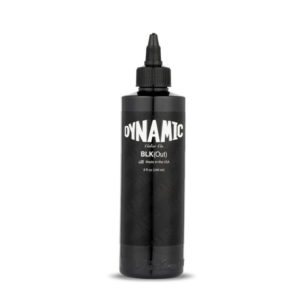 BLKout Professional Dynamic Tattoo Ink - 8oz Bottle for Vibrant, Long-Lasting Tattoos - Ideal for Tattoo Artists & Body Art Professionals