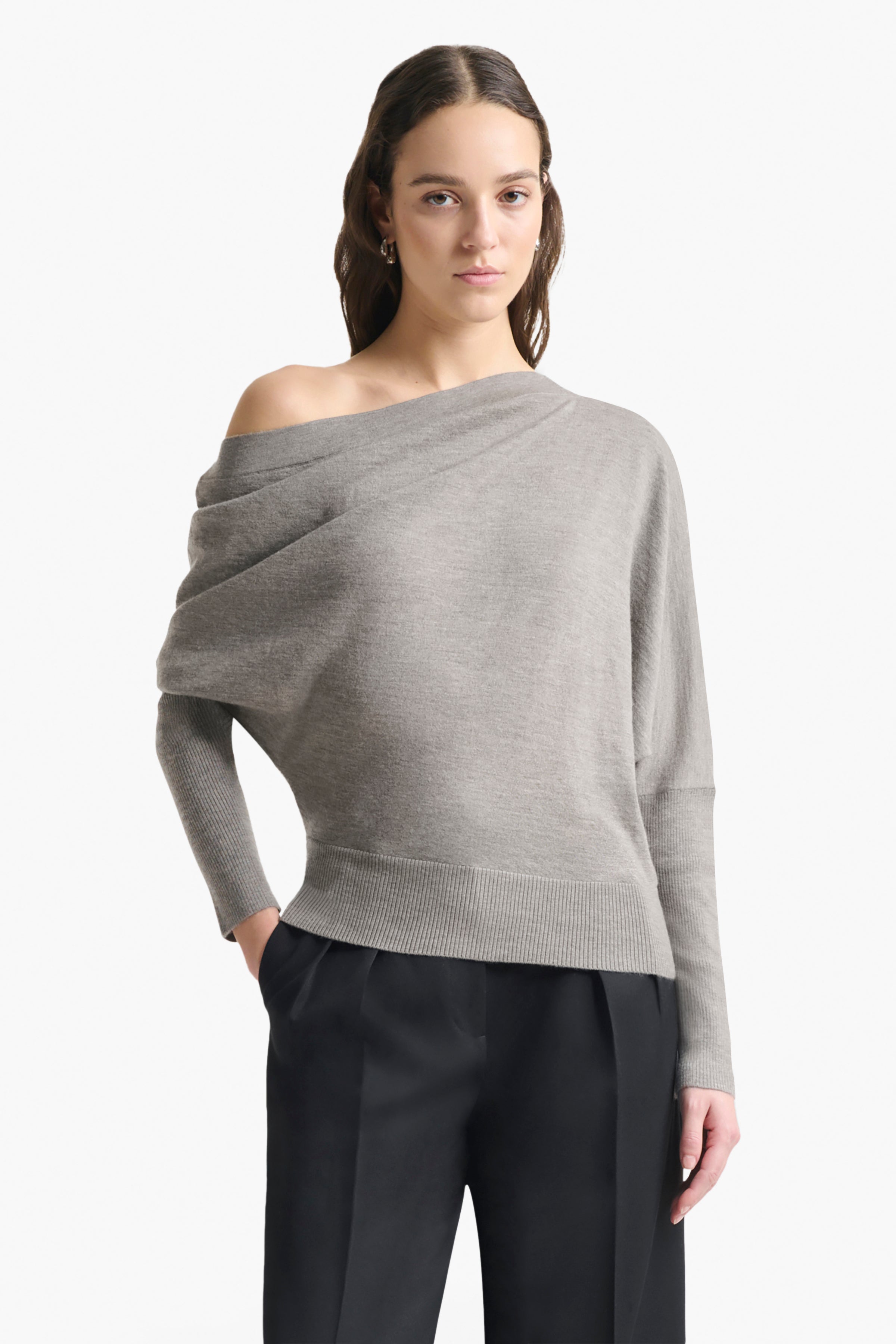 Grainge Sweater Marble Melange - Soft & Stylish Knit Pullover for Women | Cozy Casual Wear for Fall & Winter | Perfect for Office, Dates & Travel