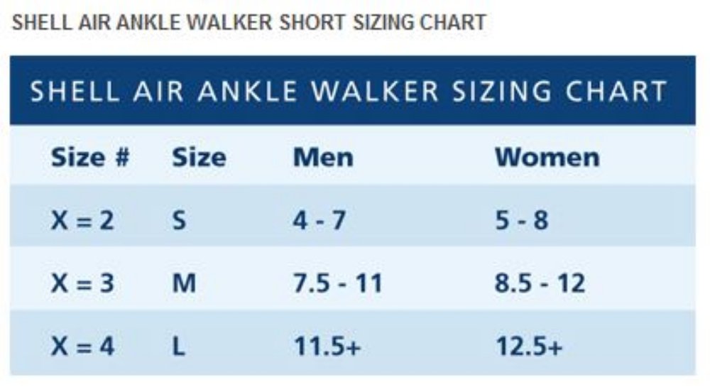 Shell Air Ankle Cast Walker Tall - Small Size for Foot & Ankle Support - Ideal for Post-Surgery Recovery, Sprains & Fractures