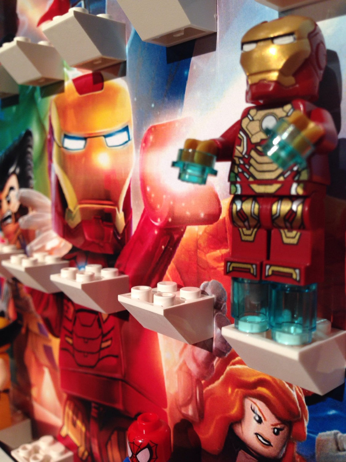Lego® Marvel Super Heroes Minifigure Display Frame - Collectible Minifigures Showcase for Home & Office Decor