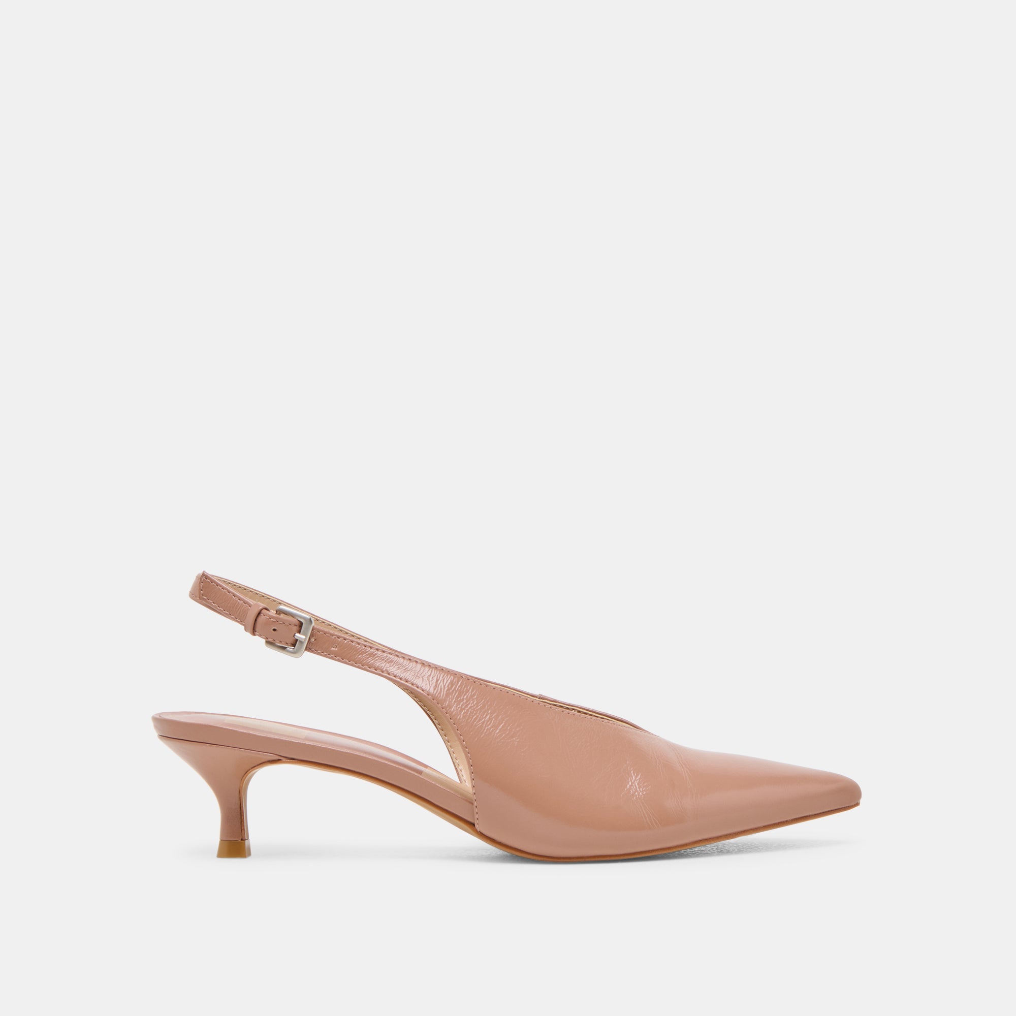 ALENNA Women's Whiskey Crinkle Patent Leather High Heels - Elegant Dress Shoes for Parties, Weddings & Evening Events
