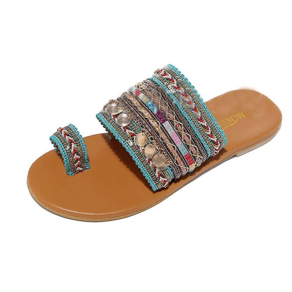 BORAMAX Women's Handmade Greek Style Flip Flop Sandals with Toe Ring - Comfortable Flat Beach Sandals for Summer, Vacation & Casual Wear