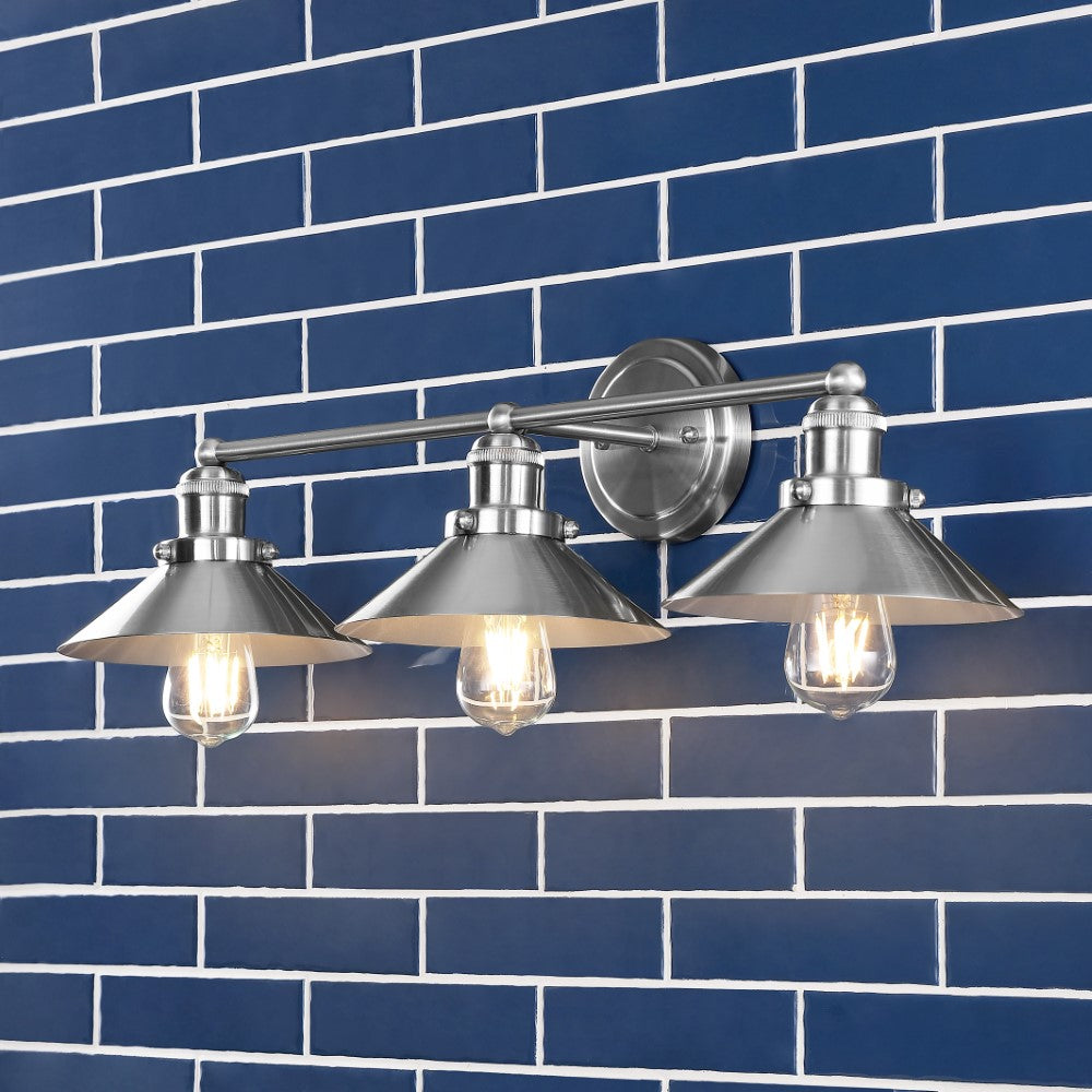 July Metal Shade Sconce - Vintage Wall Light Fixture for Bedroom, Living Room & Hallway - Matte Black Industrial Wall Sconce Lighting