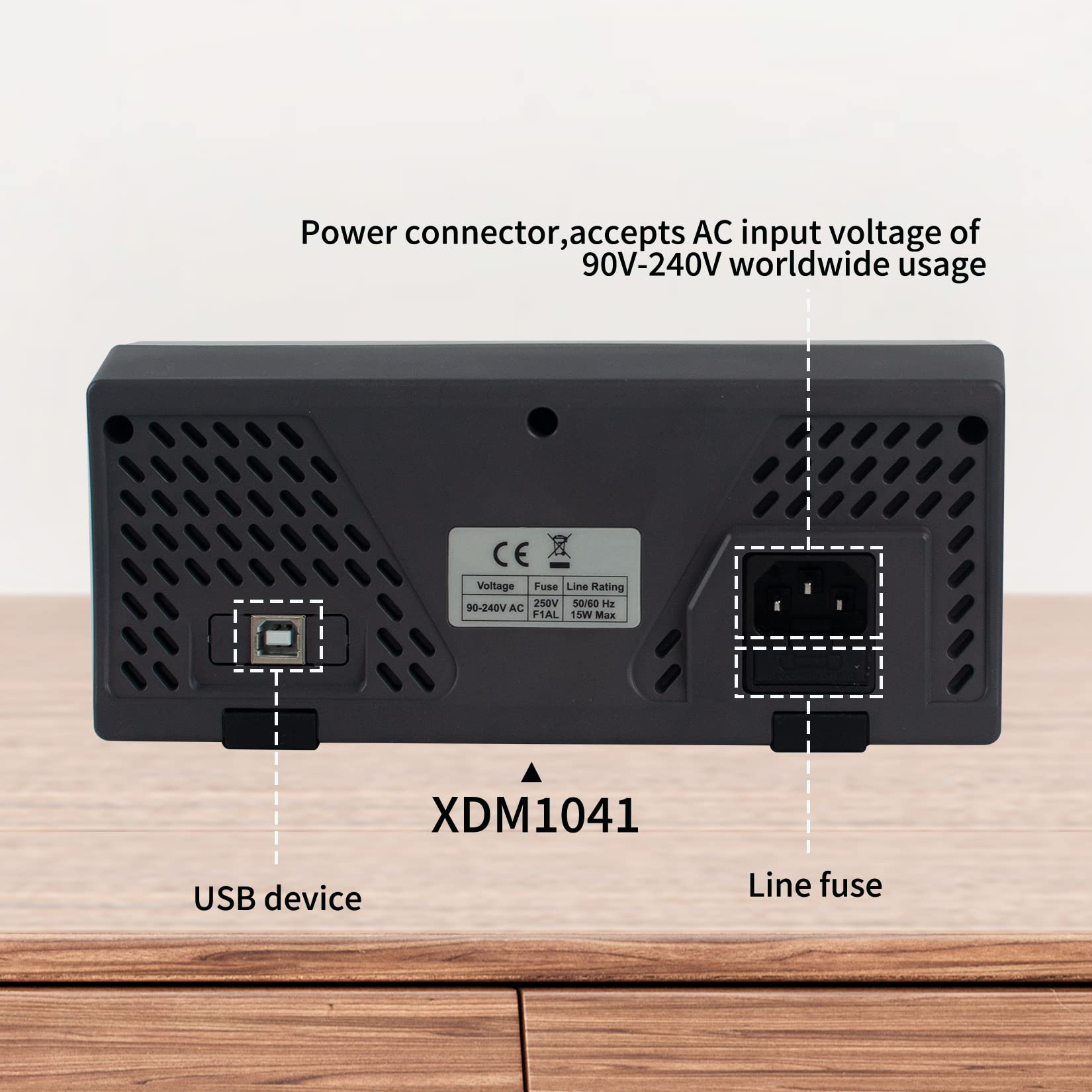 OWON XDM1041 Digital Multimeter - 3.5in LCD Display, 55000 Counts True RMS, Temperature Tester for AC/DC Voltage, Current, Resistance - Perfect for Electronics Repair, Lab Testing & Industrial Use