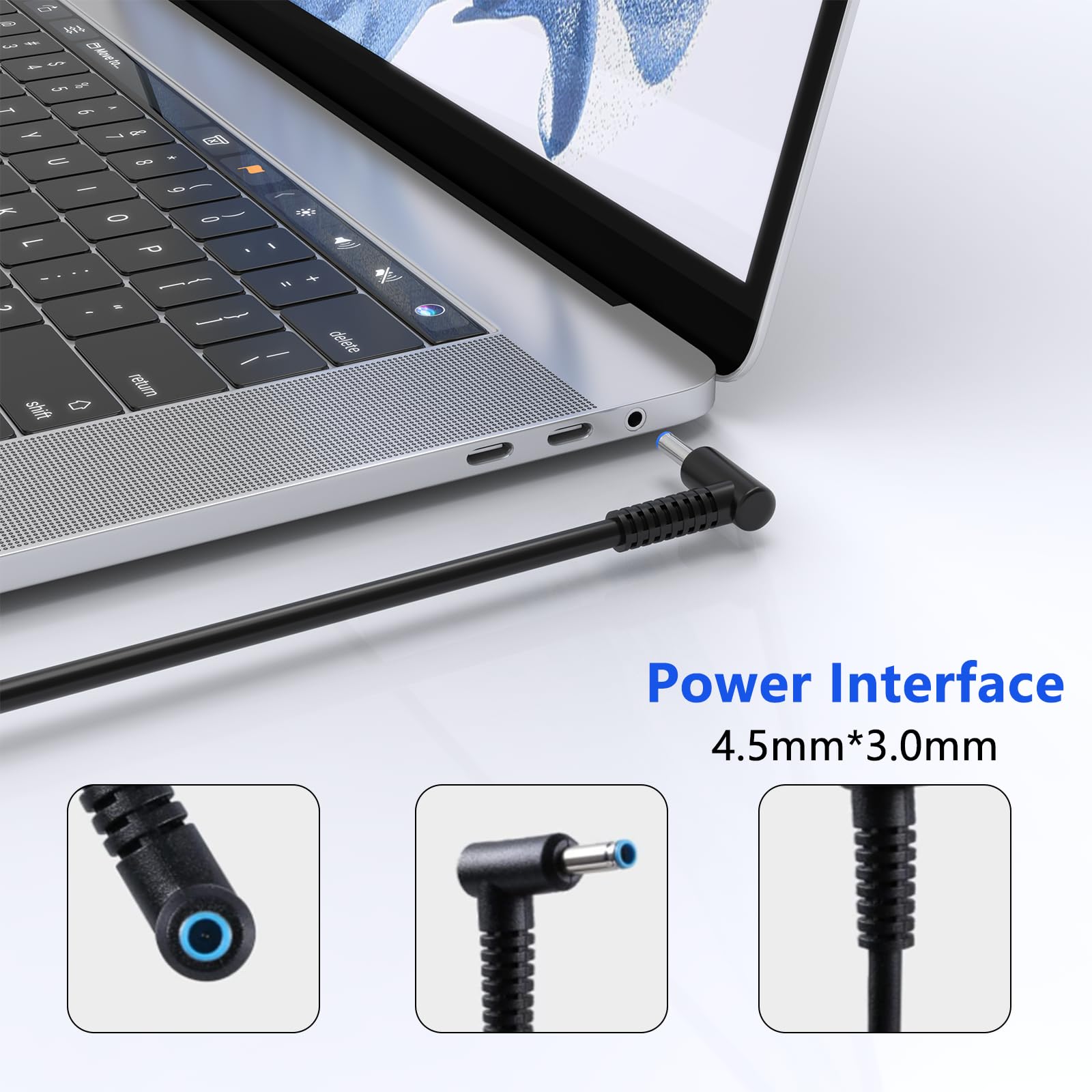 150W Laptop Charger for HP ZBook 15/16/17/15U/15V/Fury G7/G8, Studio G9/G8/G7/G6/G5/G4/G3, OMEN, Pavilion, Victus - AC Power Adapter & Cord - Perfect for Home, Office & Travel Use