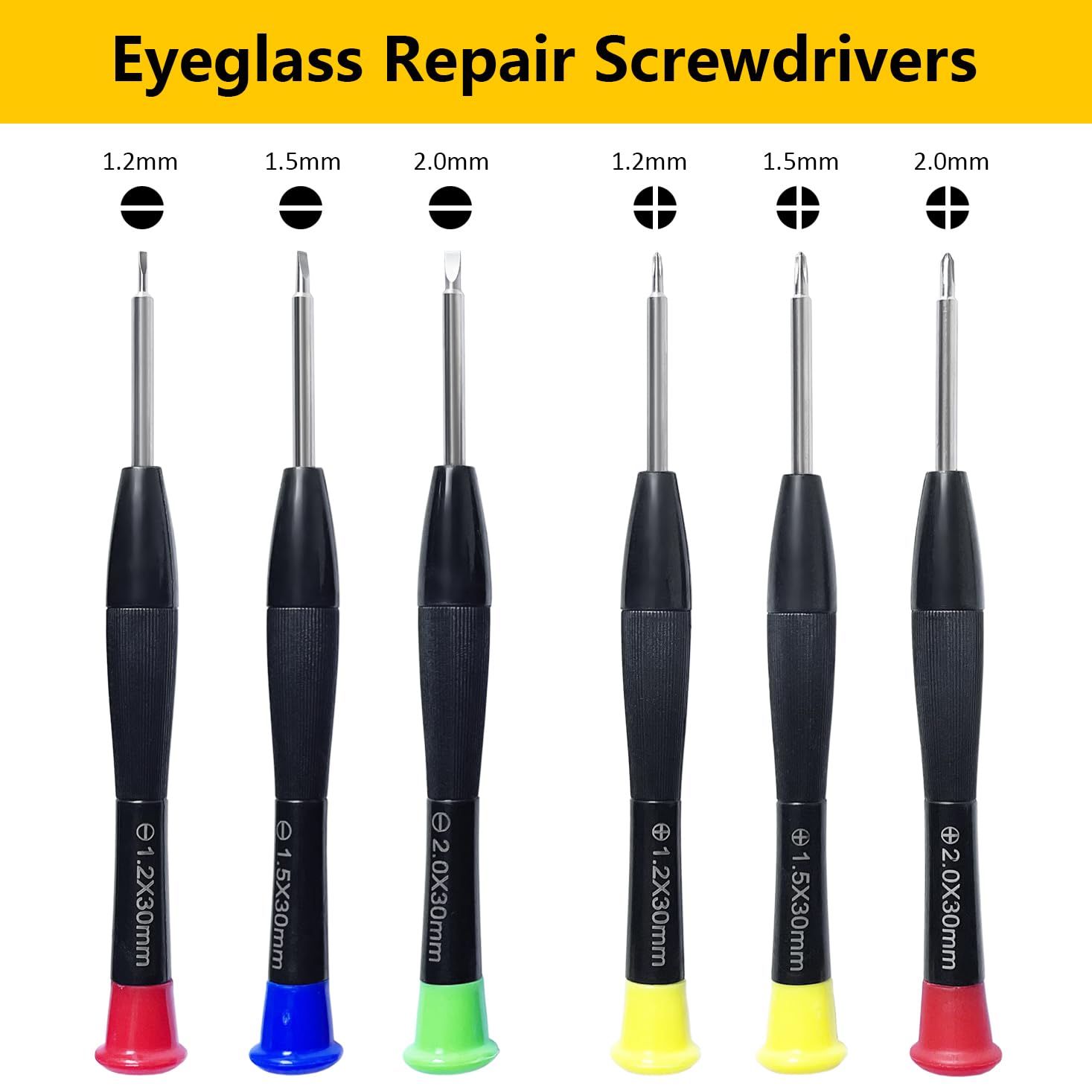 Premium Eyeglass Repair Kit with 24 Types of Screws - Includes Frame Screws, Hinge Screws & Nose Pad Screws - Essential Glasses Repair Tool for Home, Office & Travel