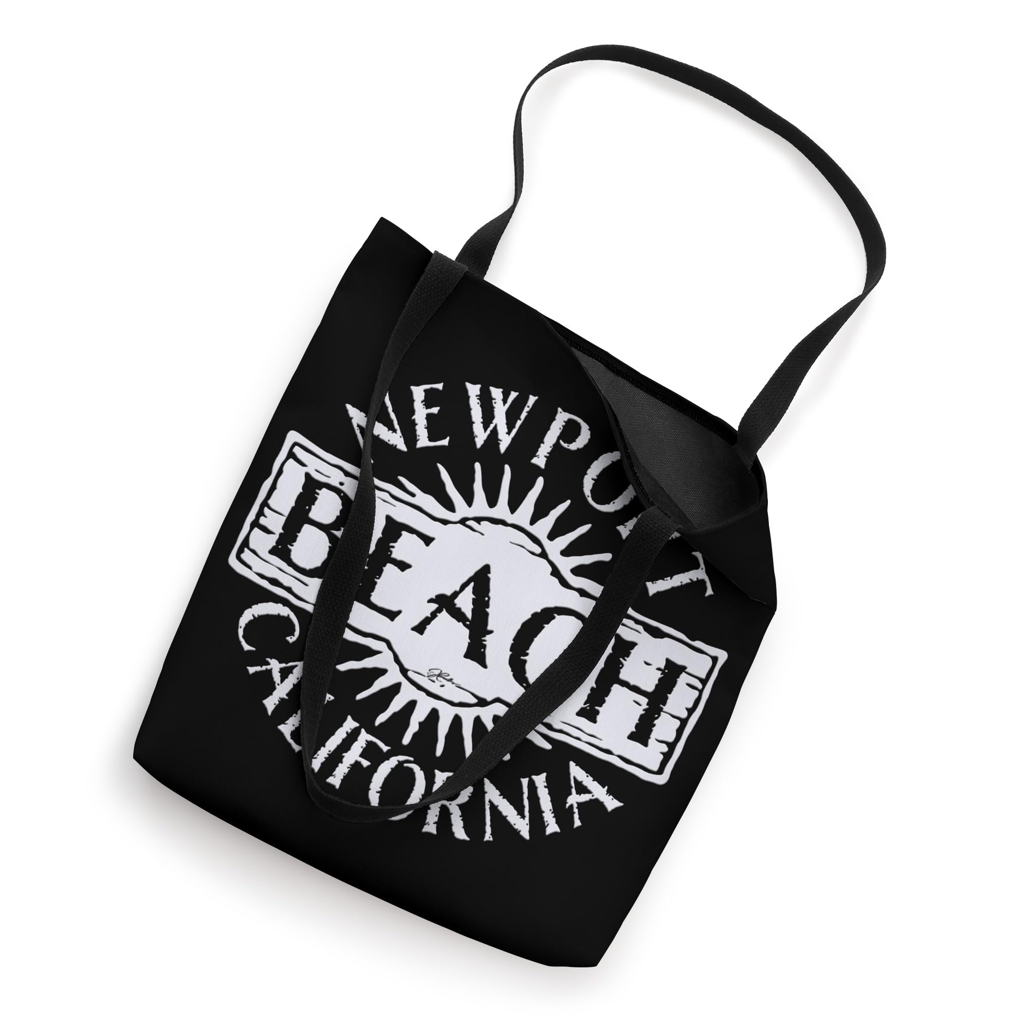 JCombs: Stylish Newport Beach California Tote Bag - Premium Cotton Canvas Beach Tote for Women - Perfect for Shopping, Travel & Beach Day Essentials