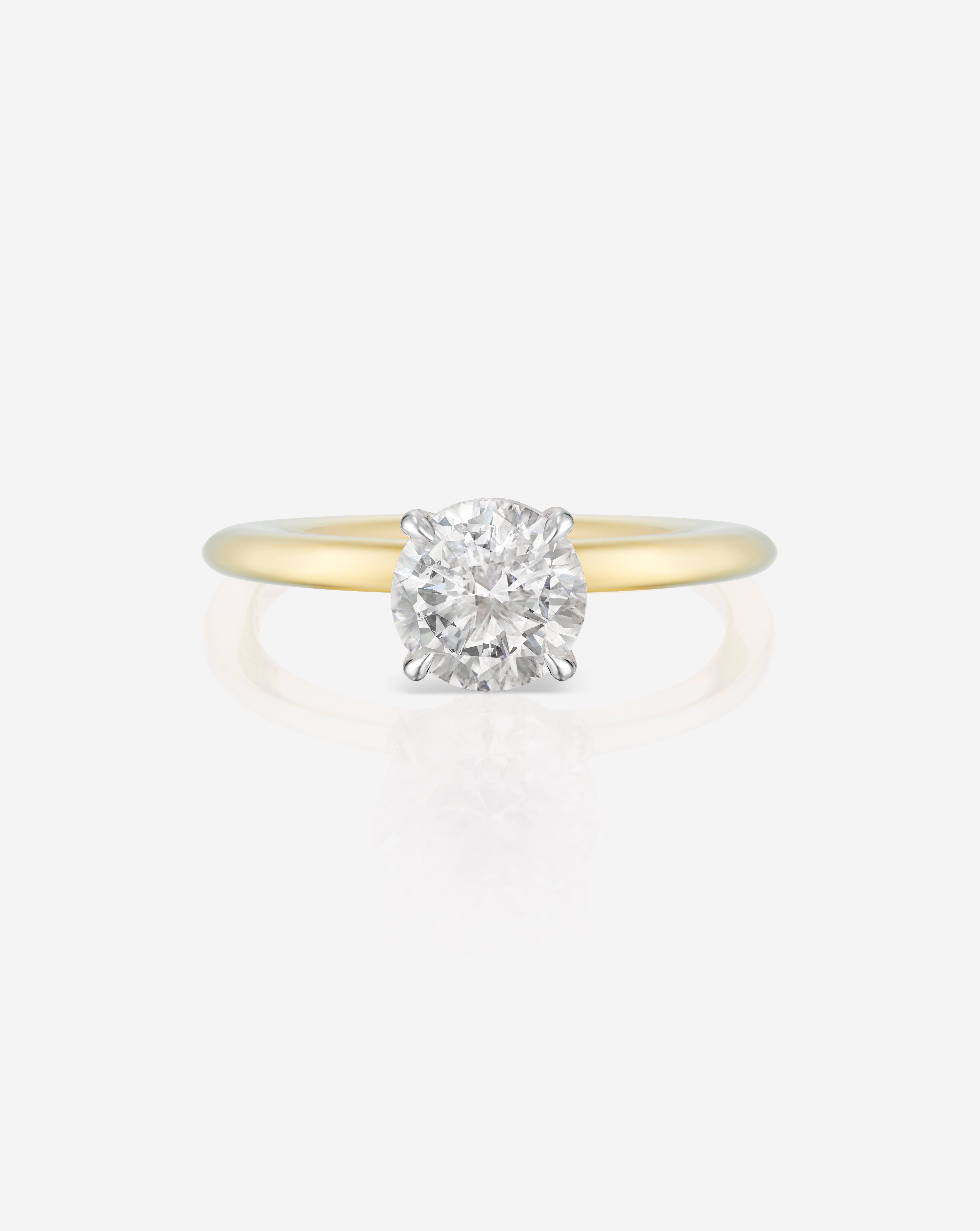 1.15 Carat Lab Grown Diamond Round Brilliant Cut Solitaire Engagement Ring for Women - Perfect for Proposals, Anniversaries & Special Occasions