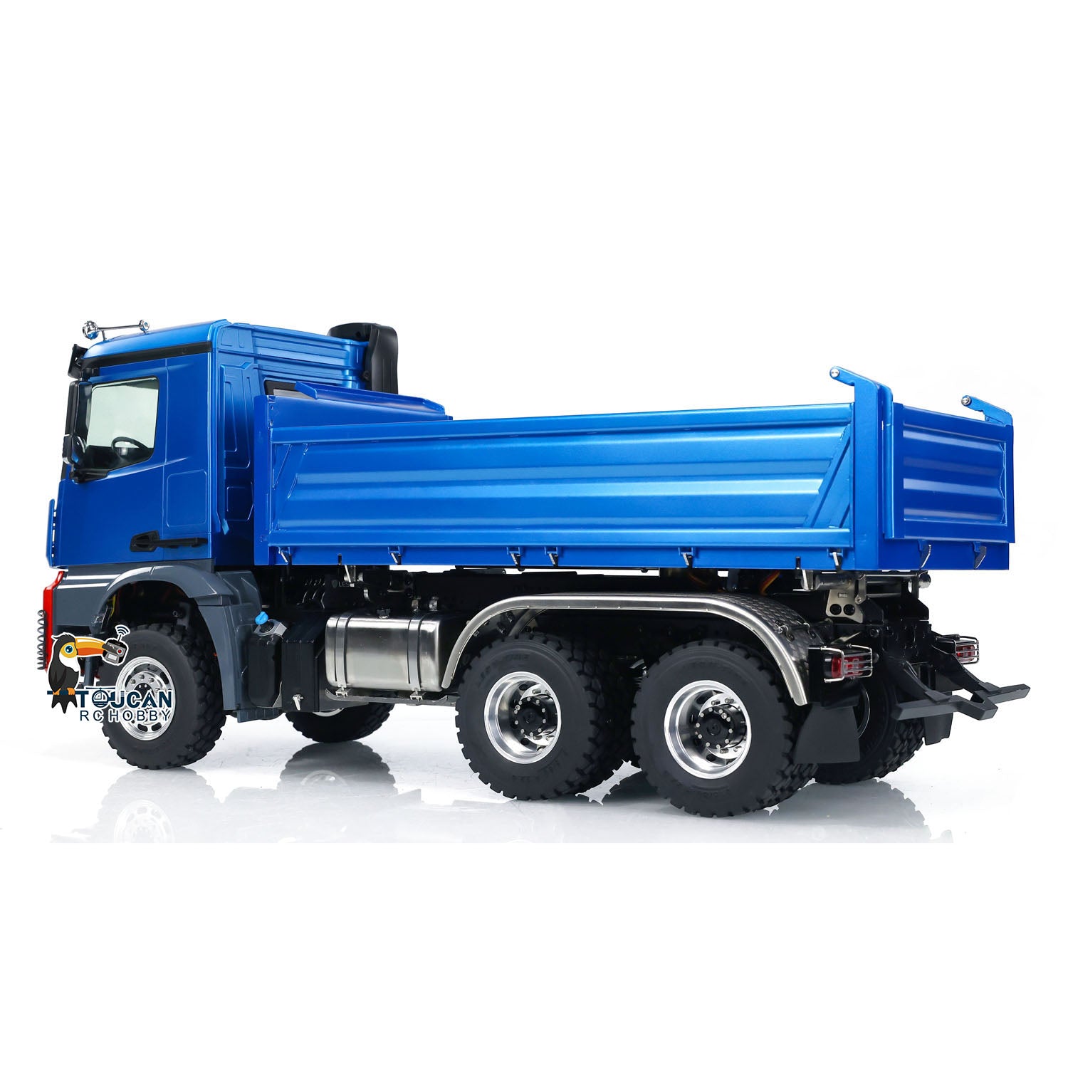 1:14 LESU 6x6 RC Hydraulic Dumper Truck - 3 Axles Remote Control Construction Vehicle with 3-Way Tipper, Realistic Simulation for Hobby Models | Perfect for Construction Site Play, RC Enthusiasts & Collectors