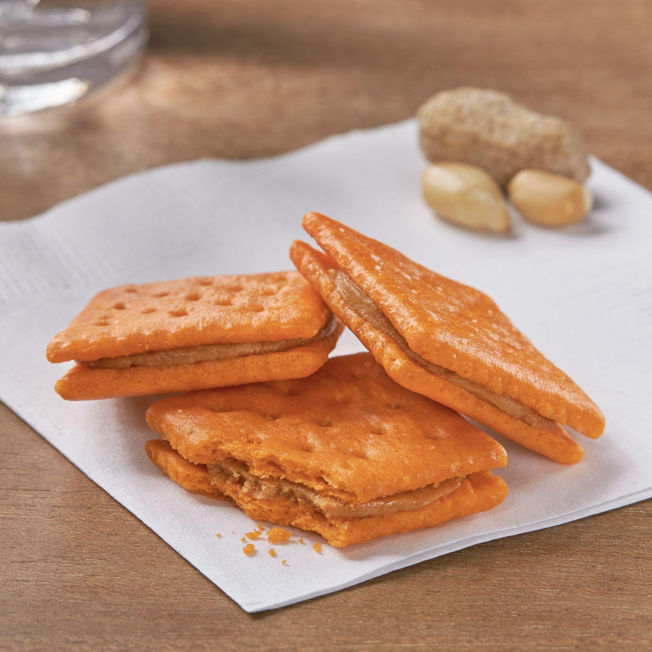 Keebler Sandwich Crackers Variety Pack - 45 Single Serve Snack Packs | Cheese & Peanut Butter Filling | Perfect for School Lunches, Office Snacks & On-the-Go Treats
