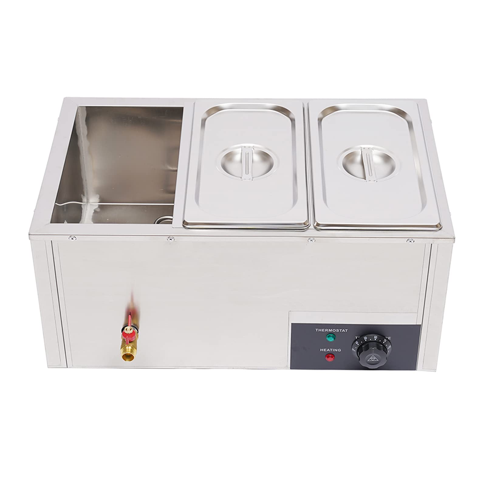 110V Electric Food Warmer - 3 Pot Stainless Steel Buffet Server Heater with Adjustable Temperature | Commercial Countertop Food Warmer for Catering, Restaurants & Events | Perfect for Buffets, Banquets and Food Service Stations
