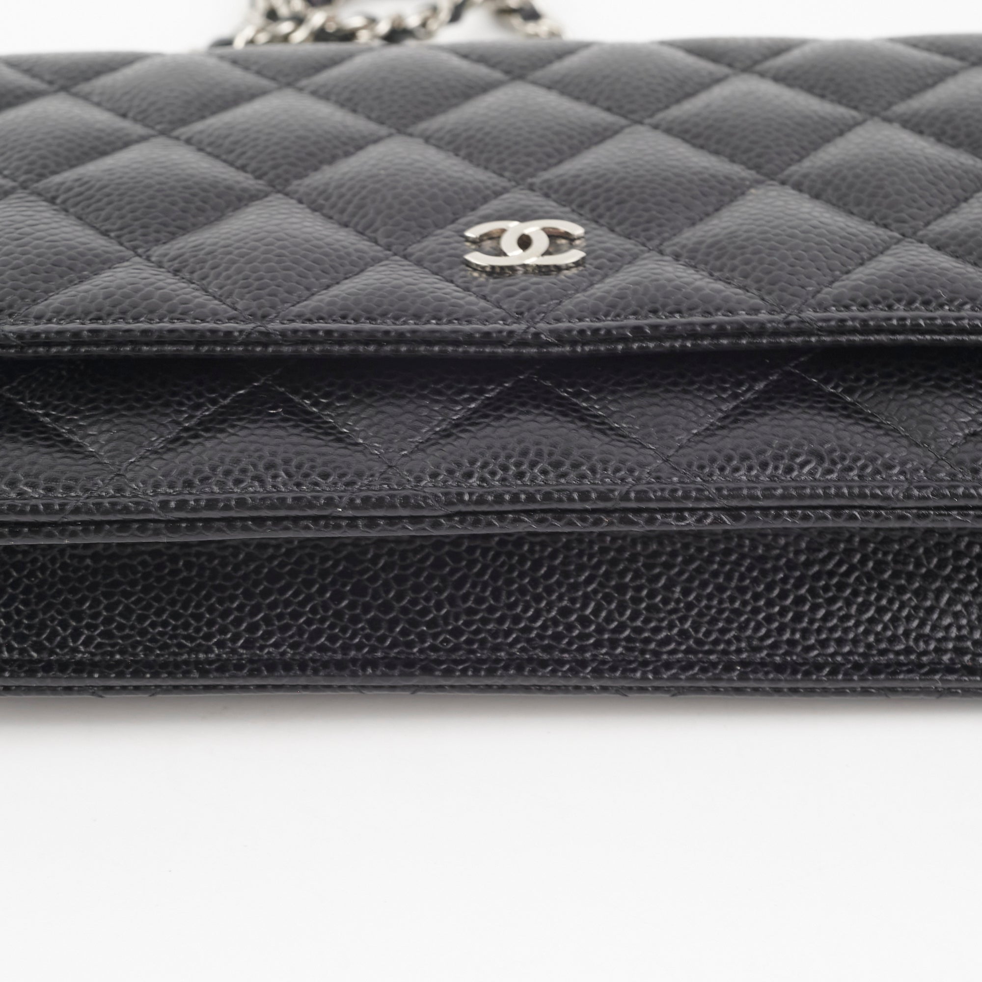 Chanel Caviar Leather Wallet On Chain Black Crossbody Bag - Luxury Designer WOC for Women, Perfect for Parties, Date Nights & Everyday Use