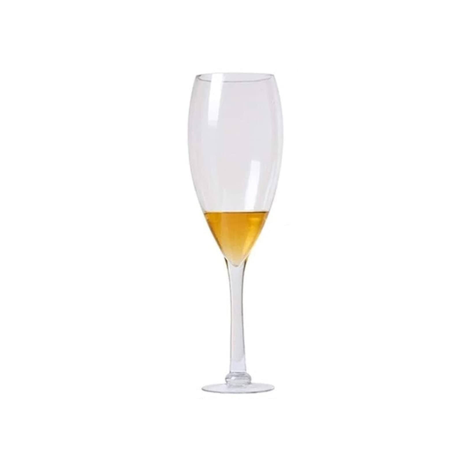 Extra Large Glass Beer & Wine Goblet - 32oz Giant Hero Cup for Red Wine, Beer, Cocktails - Durable White Glassware for Parties, Bars, Home Entertaining