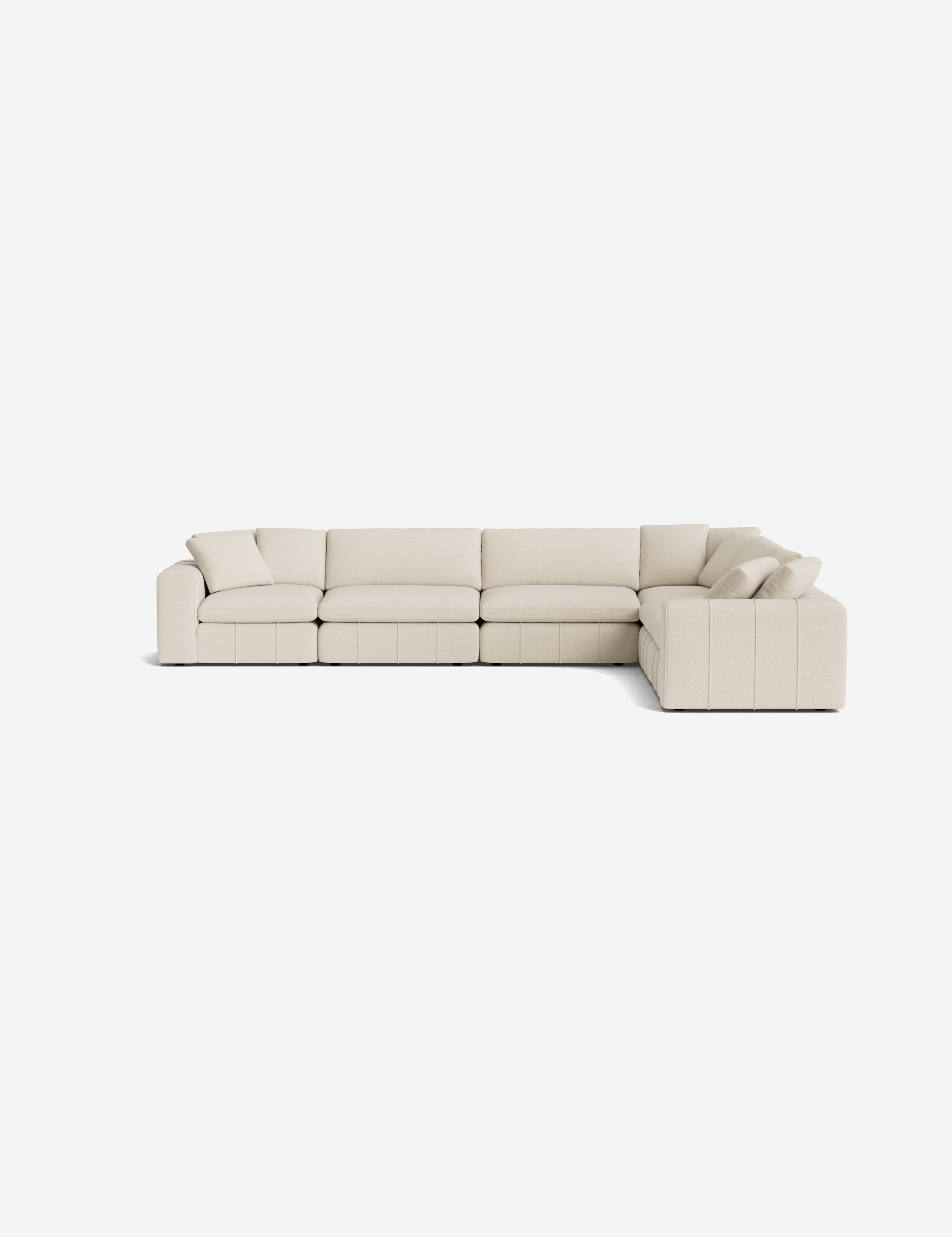 Capella Modular Corner Sectional Sofa - Modern L-Shaped Couch for Living Room, Home Theater & Lounge Areas | Customizable Comfortable Furniture