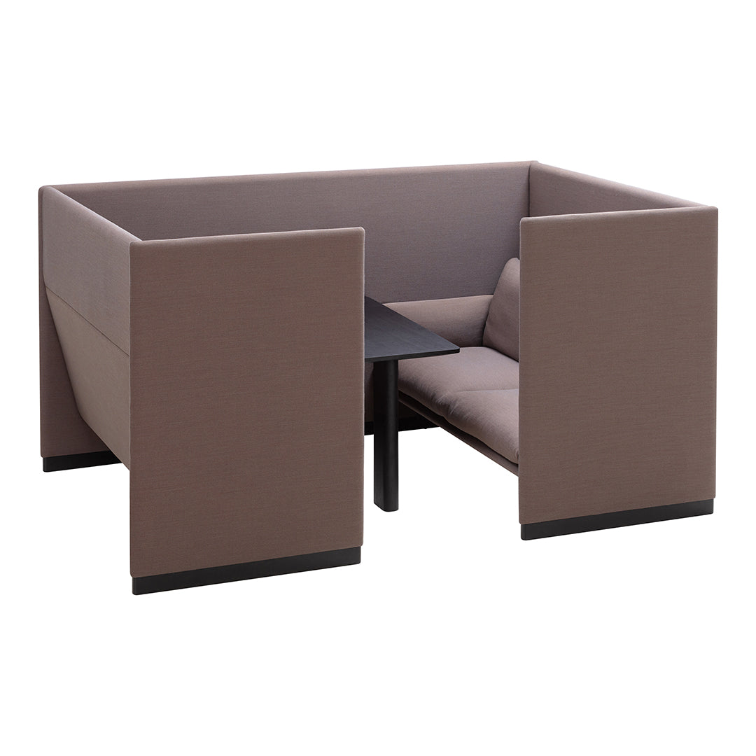 Case Combi 2 Seater Sofa with Wooden Table - Modern Living Room Furniture Set for Small Spaces | Perfect for Apartments, Studios & Cozy Home Decor