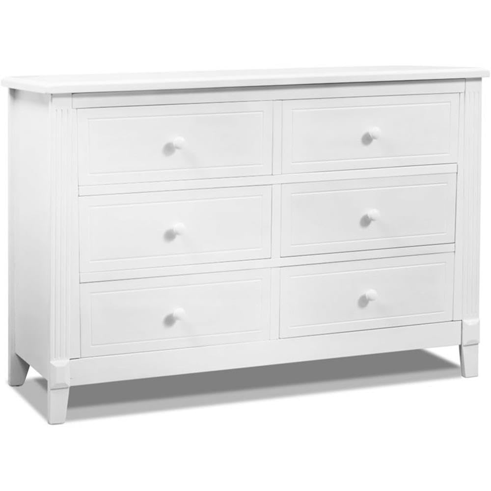 Sorelle Furniture Berkley Baby Dresser - White Nursery Dresser with Drawers for Kids Bedroom, Infant Room Nightstand & Changing Table | Perfect for Baby Organization, Diaper Storage & Toddler Room Decor