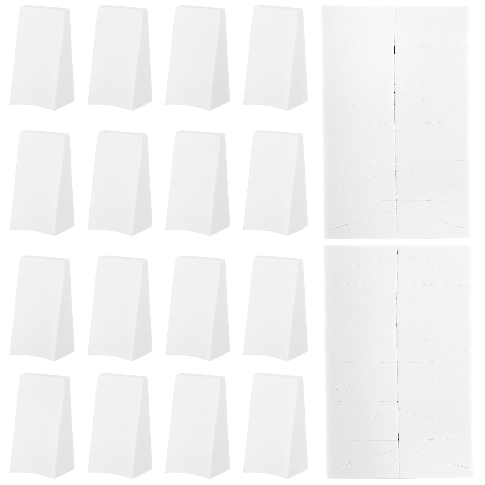 Hedume 192 Count Latex-Free Cosmetic Wedges - Makeup Sponge Blenders for Flawless Foundation & Concealer Application - Bulk Pack of Disposable Makeup Wedges - Perfect for Professional Salon Use, Travel & Daily Beauty Routine