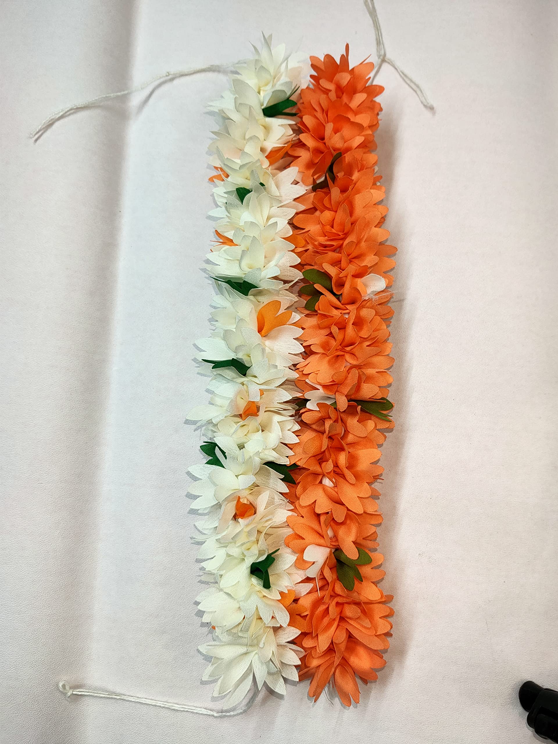 Artificial Garland Polyester Fabric Flower Juda Gajra Hair Bun Accessory for Women - 6-Piece Multicolor Set for Weddings, Parties & Festive Occasions