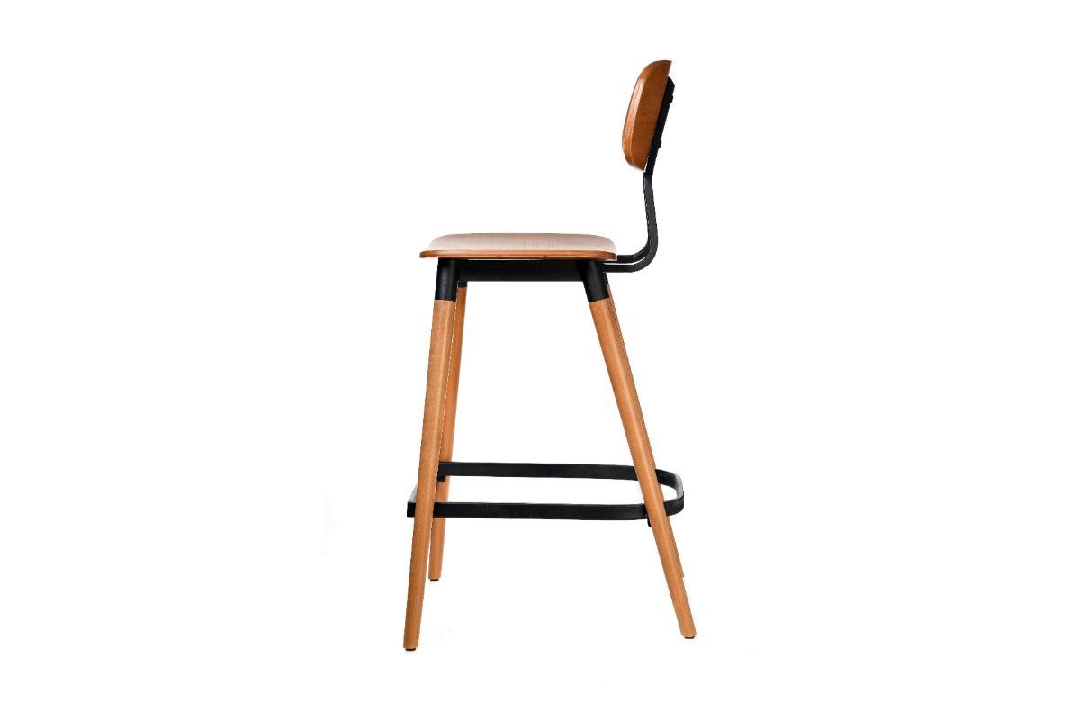 Felix Bar Stool with Plywood Seat - 740mm/29