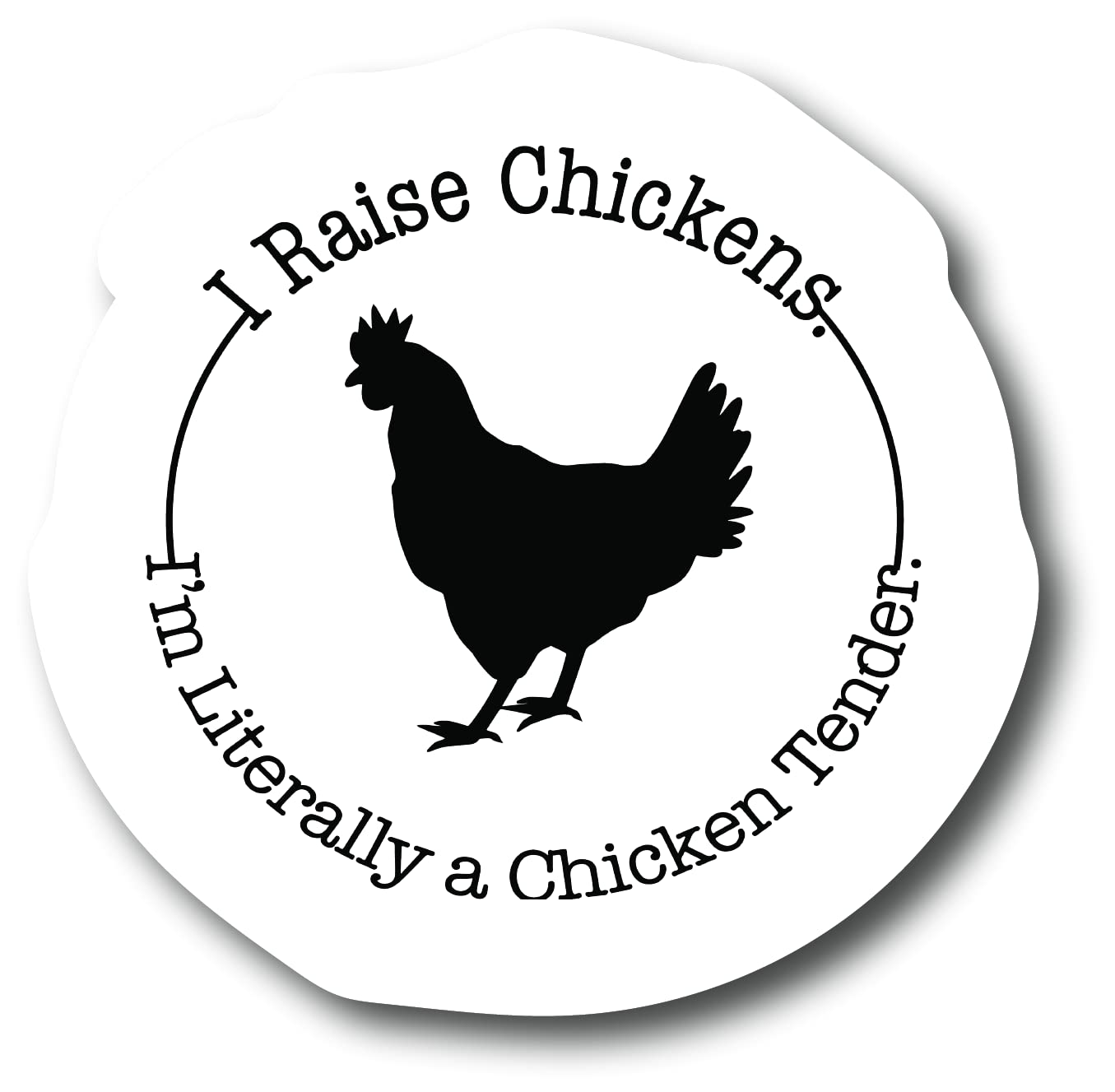 2 Pack Chicken Lady Stickers - 