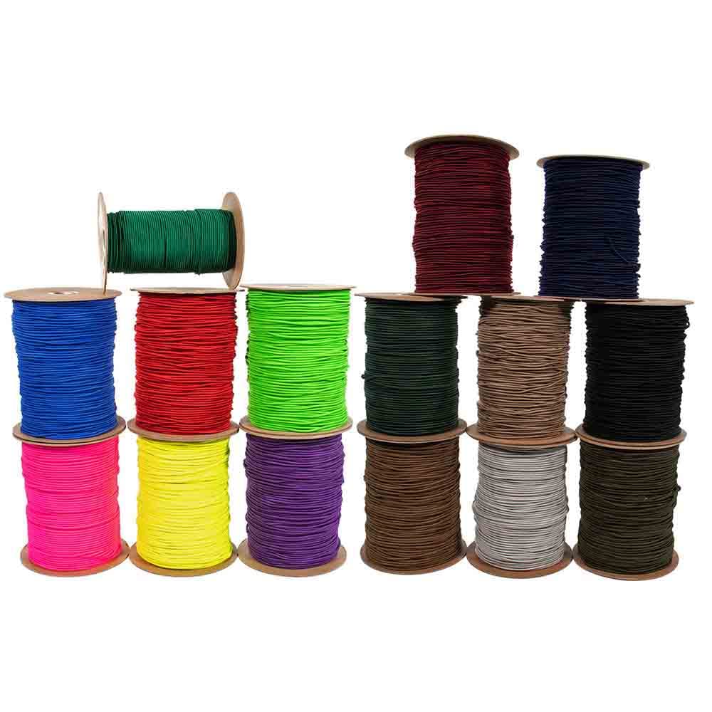 Paracord Planet Shock Cord - Marine Grade Bungee Rope - 100% Elastic Stretch - Waterproof & Weather Resistant - Ideal for DIY Projects, Tie Downs, Camping Gear - Perfect for Indoor & Outdoor Use in Hiking, Boating, and Survival Kits
