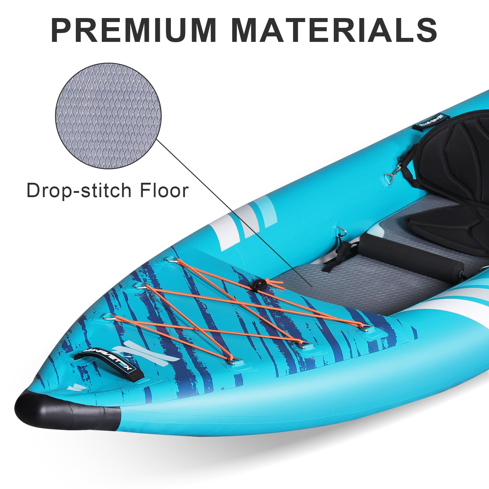 **Inflatable Kayak for Adults - Lightweight, Durable & Foldable Blow Up Kayak for Rivers, Lakes & Coastal Waters - Perfect for Camping, Fishing & Water Adventures**