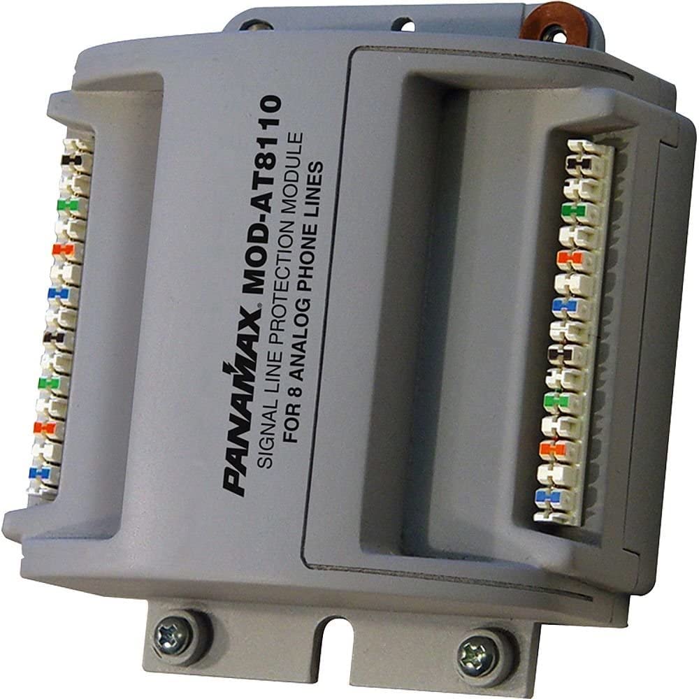 Panamax MOD-AT8110 8-Line Analog Phone Line Protector with 110 Punchdown - Ideal for Office Telecom Systems & Home Phone Security