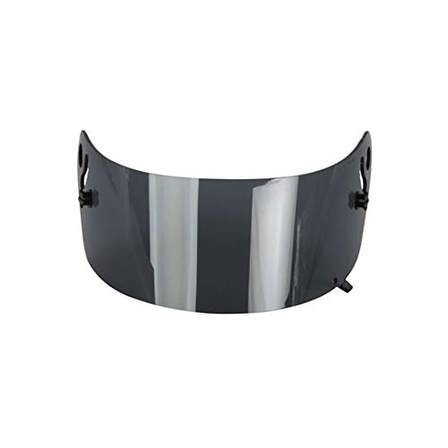 Impact Racing Omega Dark Smoke Helmet Shield - Compatible with Vapor, Charger & Draft Models - High-Visibility Sun Protection for Racing & Motorcycle Riding