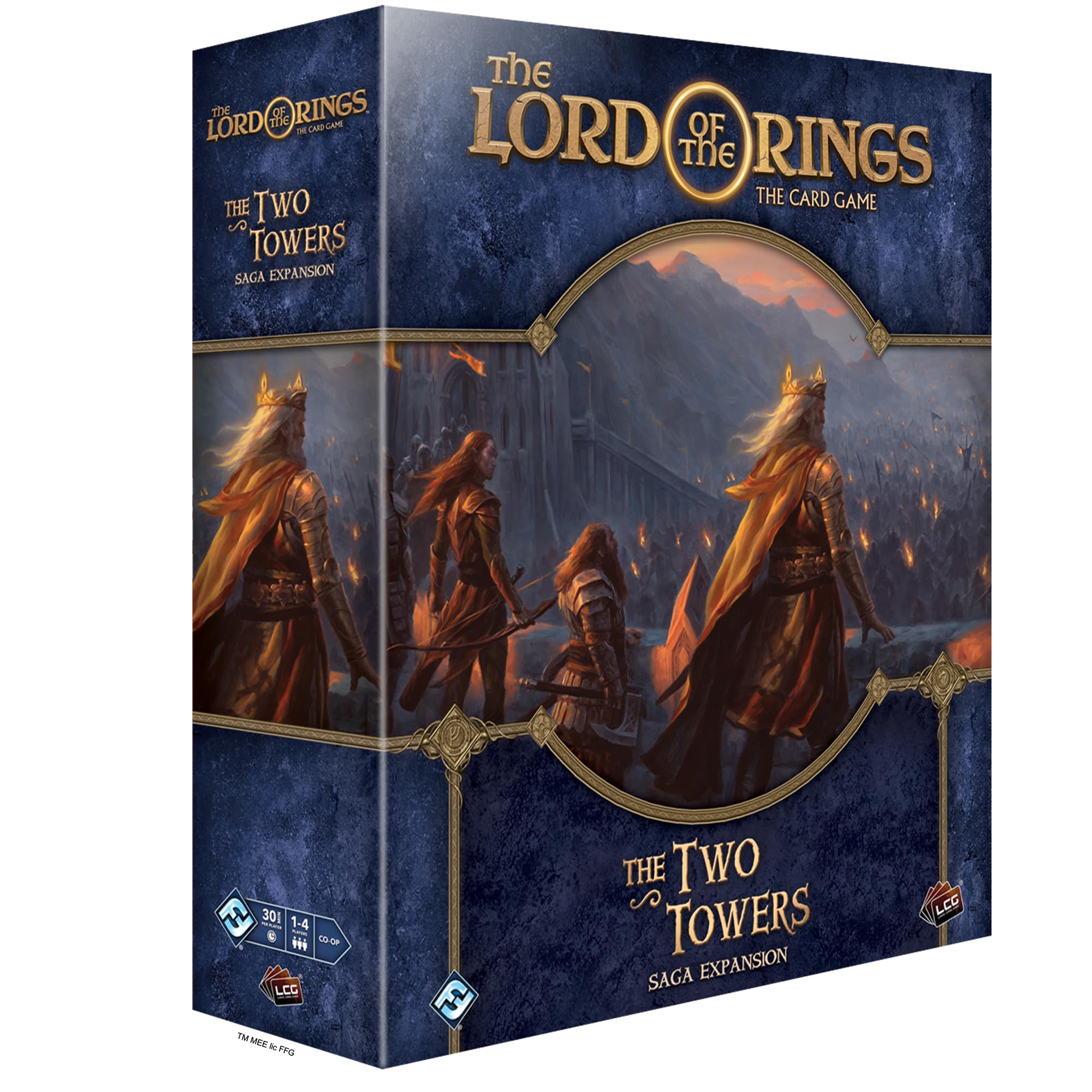 The Lord of The Rings: The Two Towers SAGA Expansion Card Game - Cooperative Strategy Adventure Board Game for Adults & Teens (Ages 14+), 1-4 Players, 30-90 Min Playtime by Fantasy Flight Games - Perfect for Game Nights, Fantasy RPG Enthusiasts & Tolkien Fans