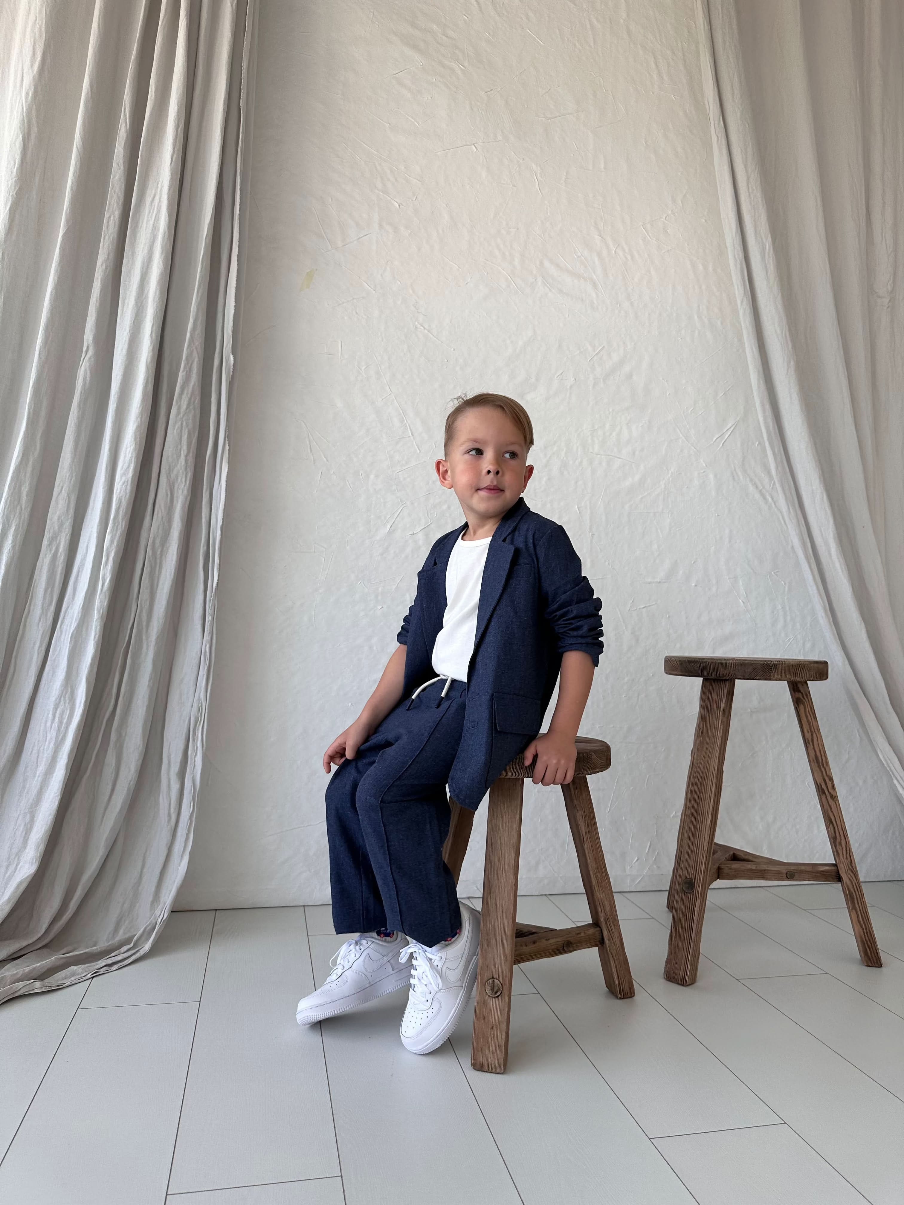 Natural Linen Kids Suit Set - Comfortable & Breathable Outfit for Boys & Girls - Perfect for Summer, Parties, and Special Occasions