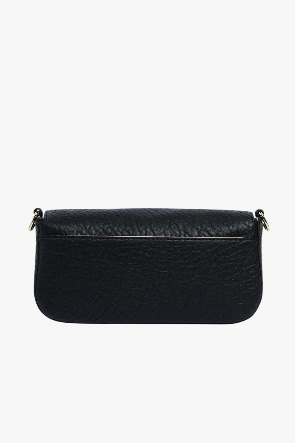Calabria Black Baguette Shoulder Bag for Women - Stylish Crossbody Purse with Adjustable Strap, Perfect for Work, Travel & Evening Out