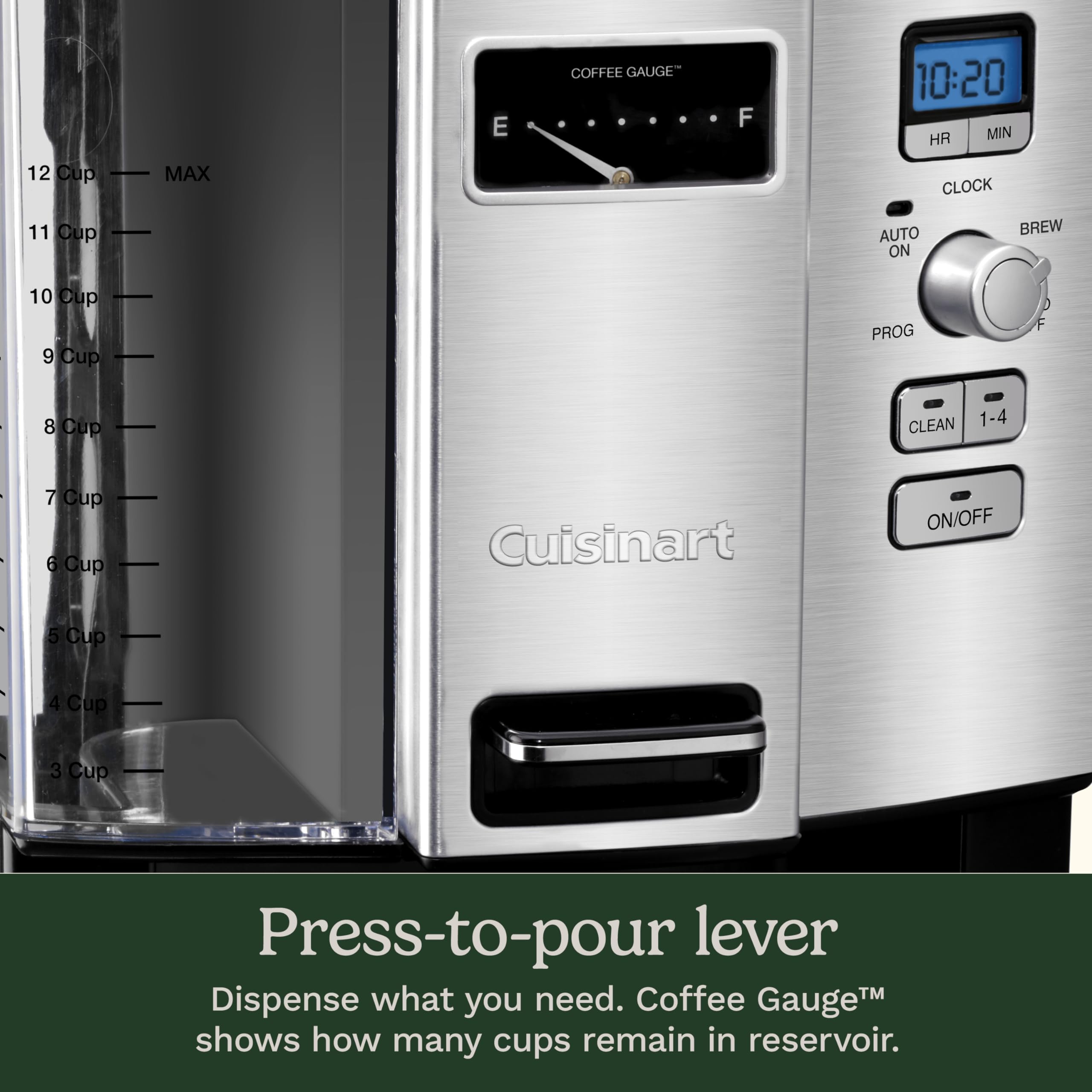 Cuisinart DCC-3000P1 12-Cup Programmable Coffee Maker with Auto Shutoff - Black - Perfect for Home, Office & Entertaining