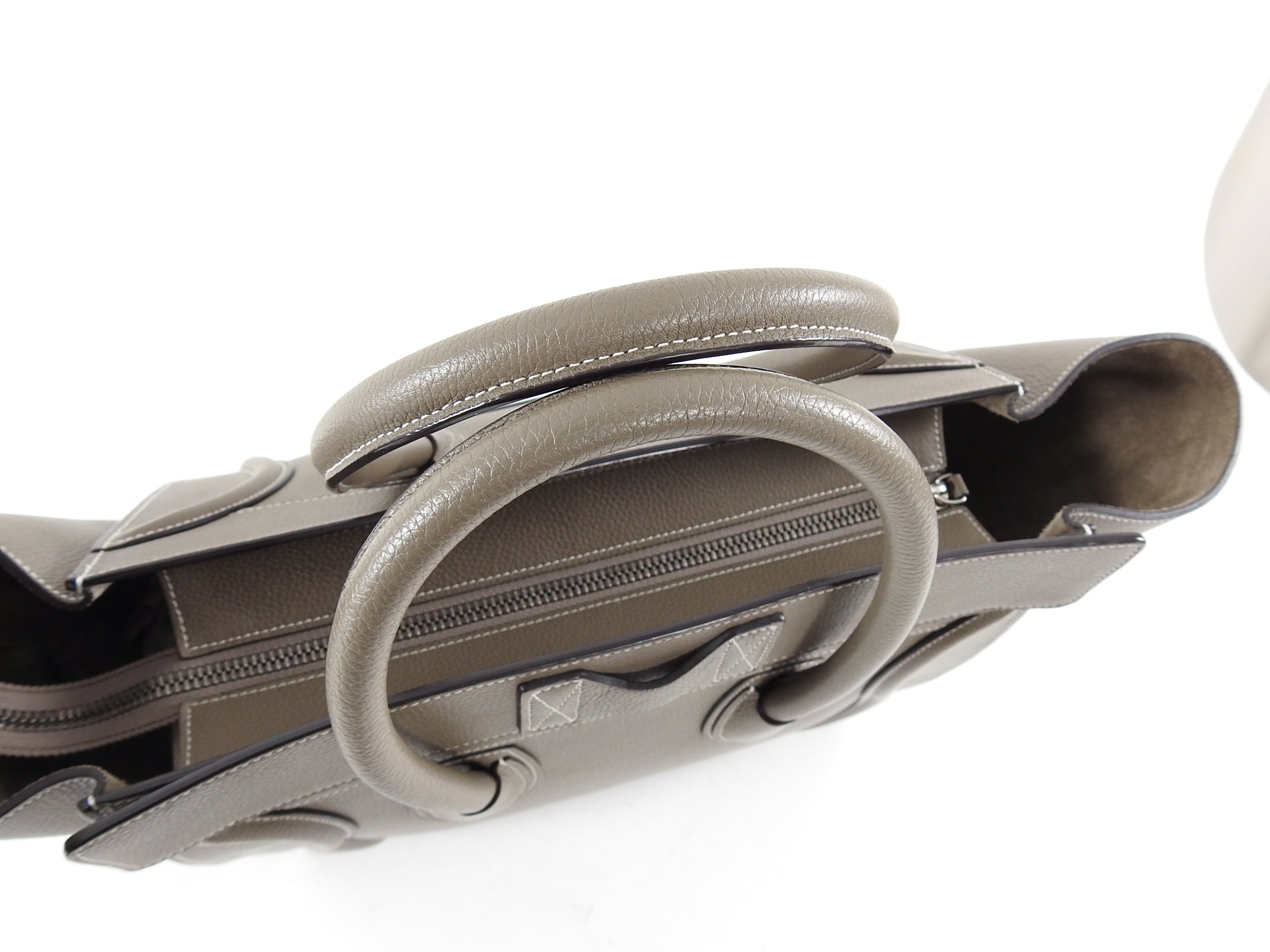 Celine Mini Luggage Tote Bag in Taupe Souris - Stylish Leather Handbag for Women, Perfect for Work, Travel & Everyday Use