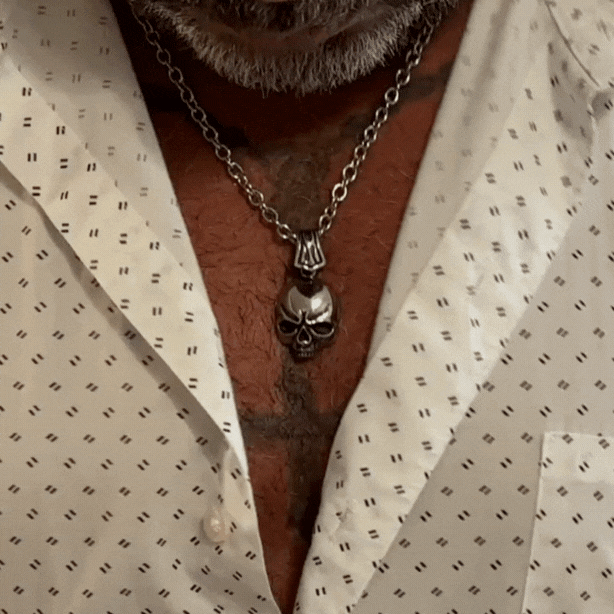 Ember Skull Necklace for Men & Women - Gothic Punk Rock Jewelry - Stainless Steel Pendant with Adjustable Chain - Perfect for Halloween, Cosplay & Alternative Fashion