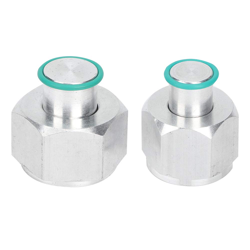 Rear AC Block Off Kit 2Pcs - CNC Aluminum Alloy for Caravan 2004-2011 - Car Modification Accessories for AC System Upgrade