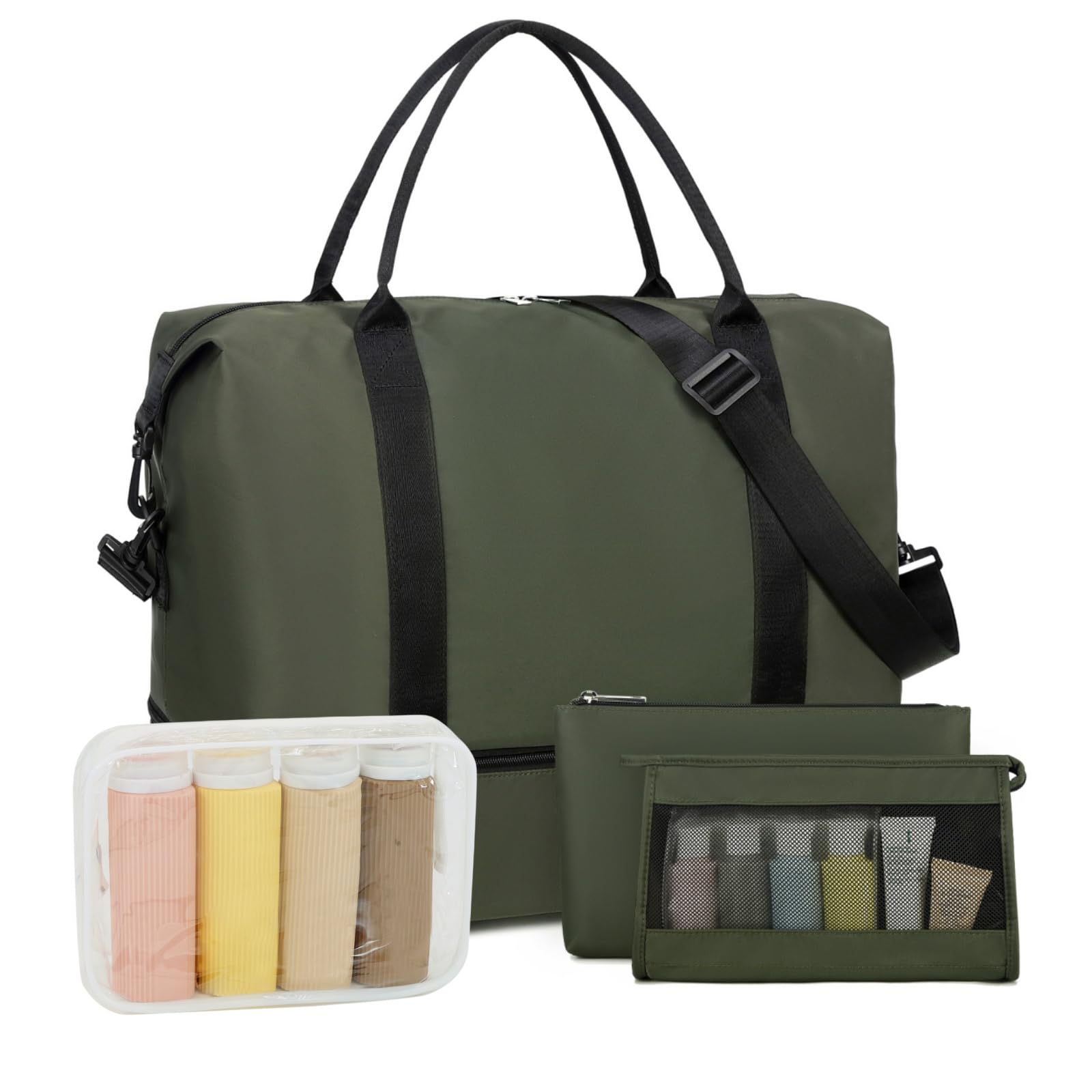 Women's Canvas Travel Weekender Bag - Durable Carry-On Overnight Tote & Duffel Luggage for Beach, Gym, Work & Weekend Getaways | Perfect for Business Trips, Vacation & Daily Commute