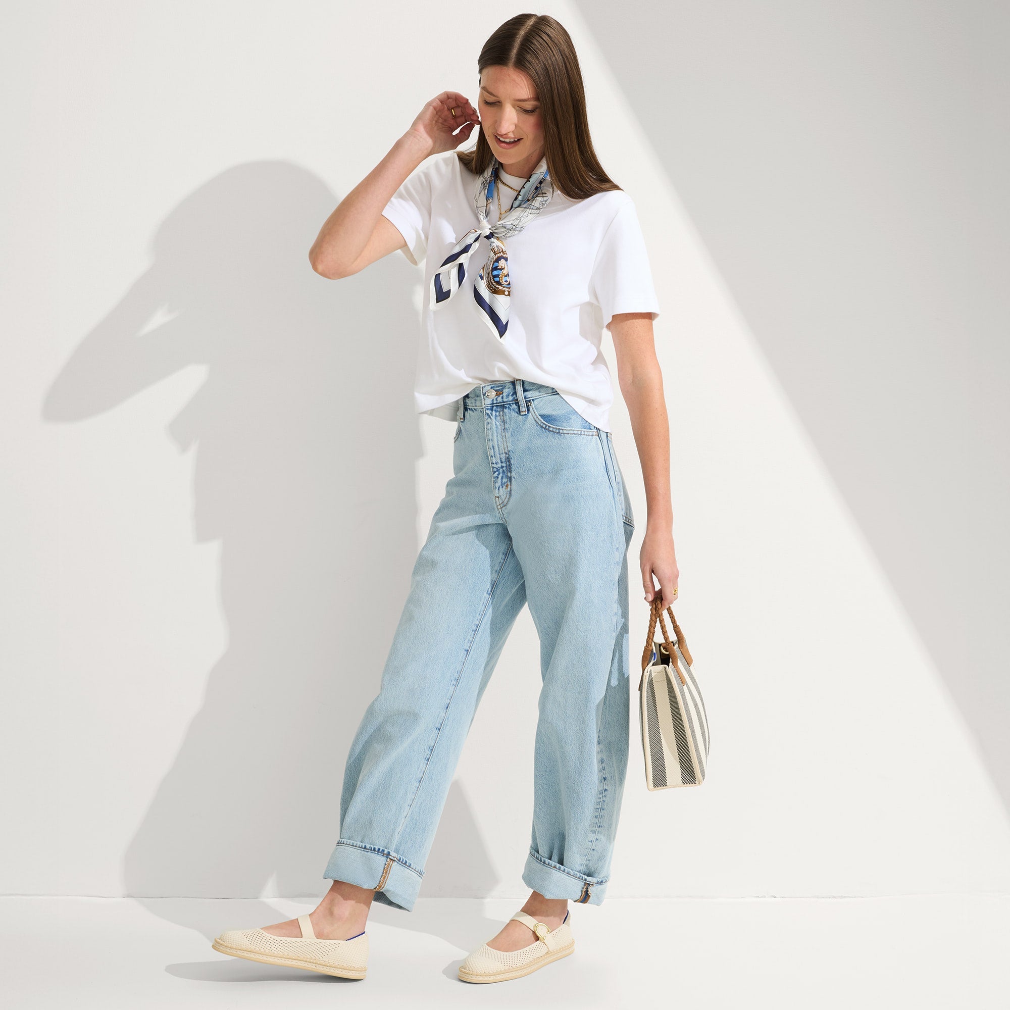 Espadrille Mary Jane Shoes - Jasmine Floral Design | Comfortable & Stylish Women's Flats for Casual Wear, Summer Outfits & Beach Vacations