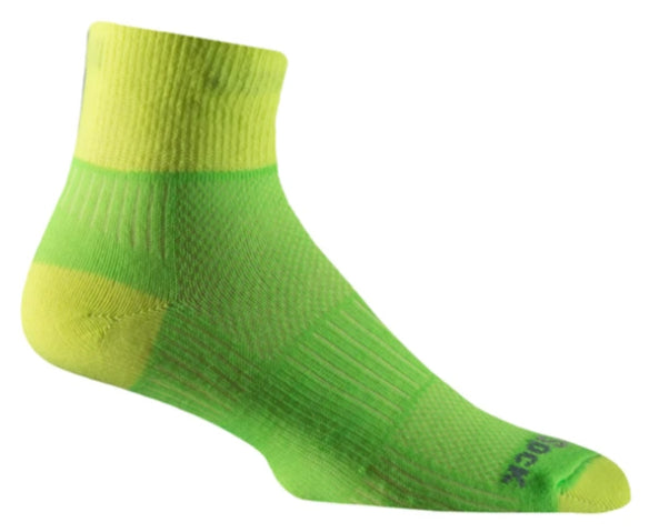 Wrightsock Coolmesh II Quarter Crew Socks - Moisture Wicking & Breathable for Running, Hiking & Outdoor Activities