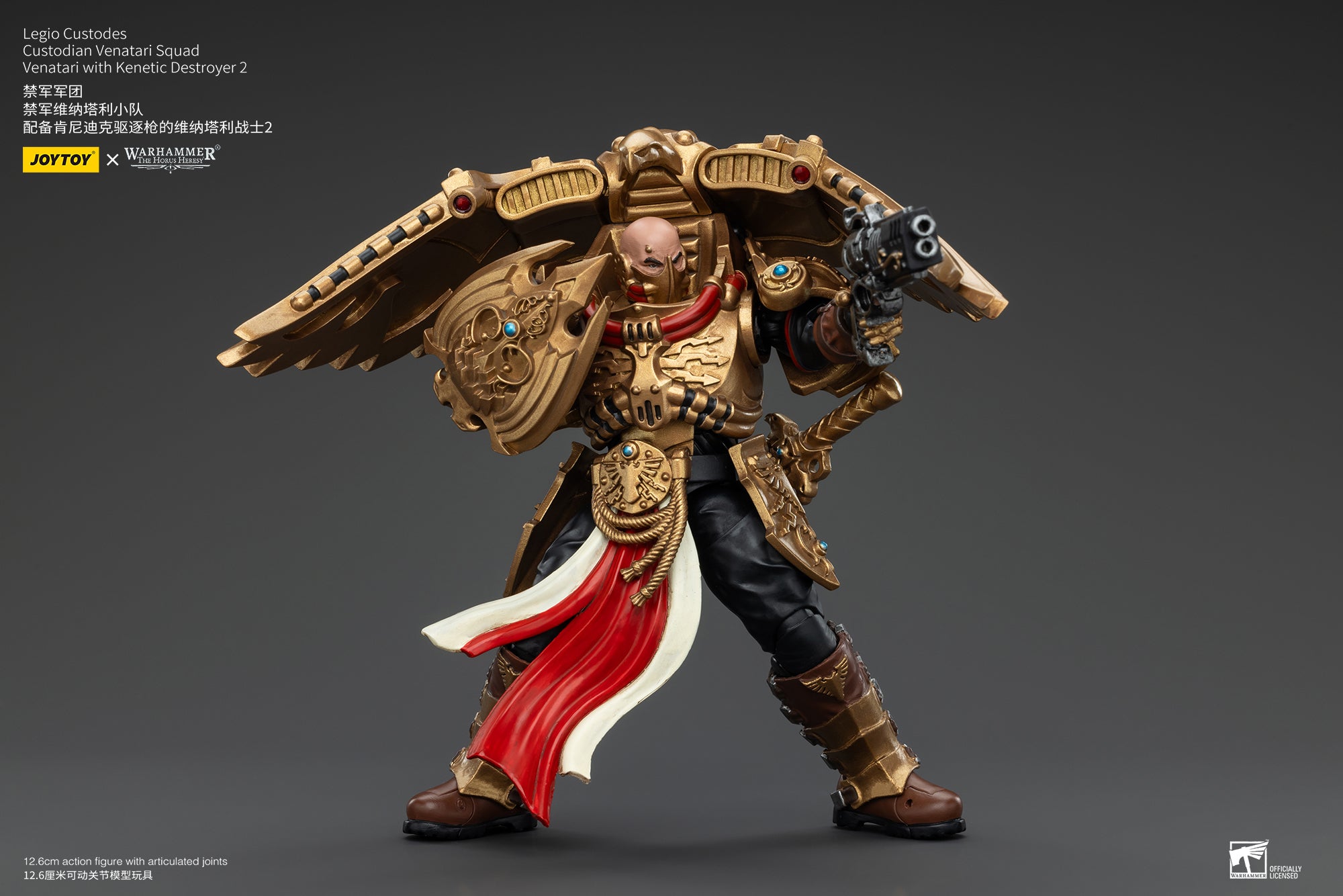 1/18 Scale JOYTOY Warhammer The Horus Heresy Action Figures - Legio Custodes Aquilon Terminator Squad & Custodian Venatari Squad | Collectible Miniatures for Tabletop Gaming and Display